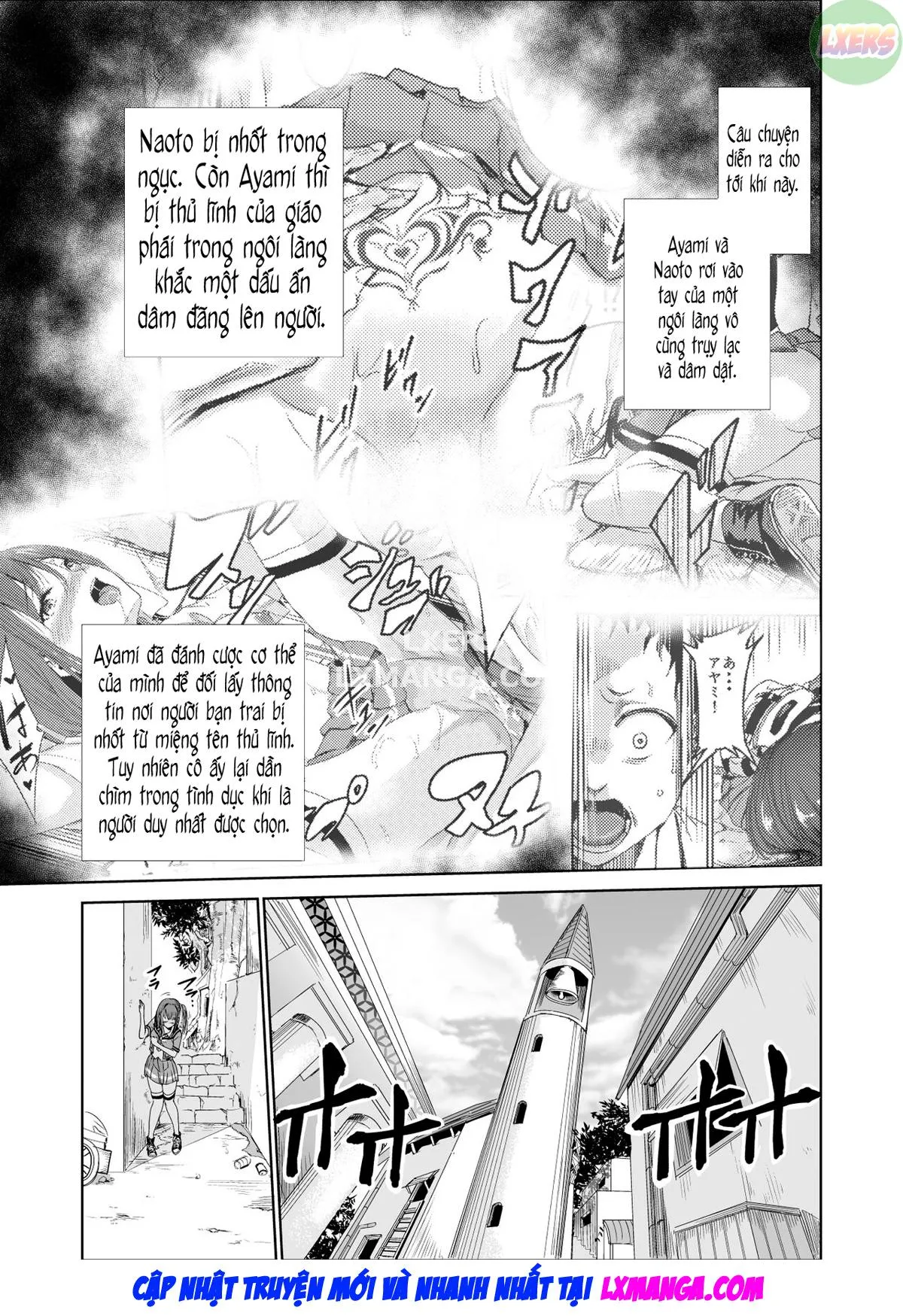 HentaiVN.net - Ảnh 5 - Tsuyagari Mura [~Kareshi O Mamoru Tame Hikyou No Mura De Kyousei Gohoushi & NTR Sex~] - Chap 3