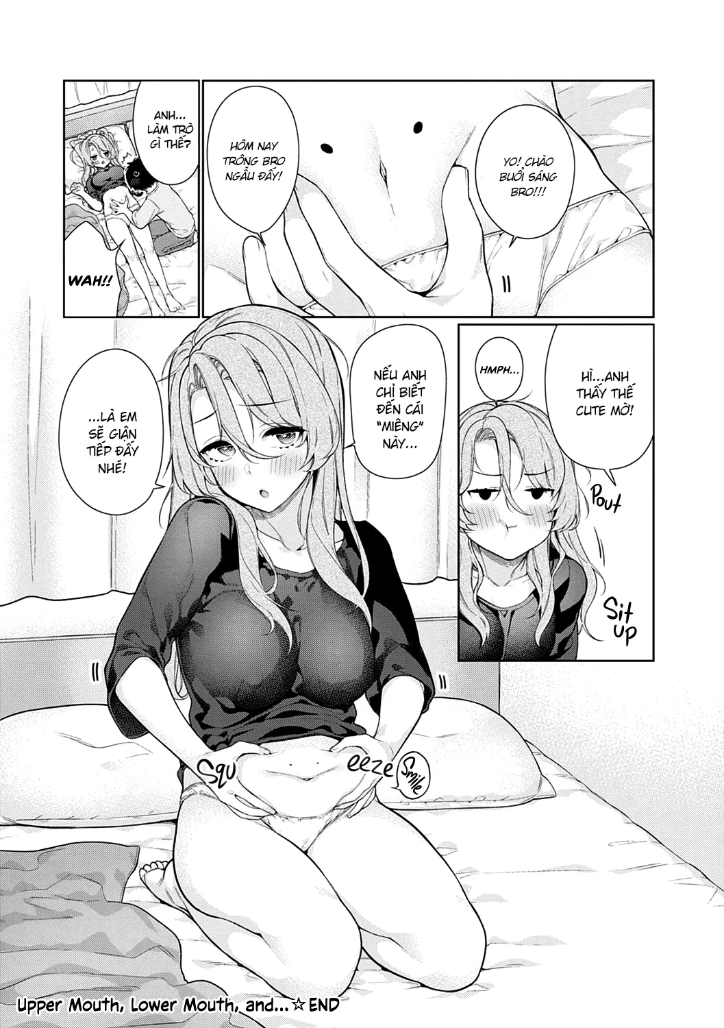 HentaiVN.net - Ảnh 21 - Upper Mouth, Lower Mouth, and.... [Ue no Okuchi to Shita no Okuchi to] - Part 2 Nhiều đường