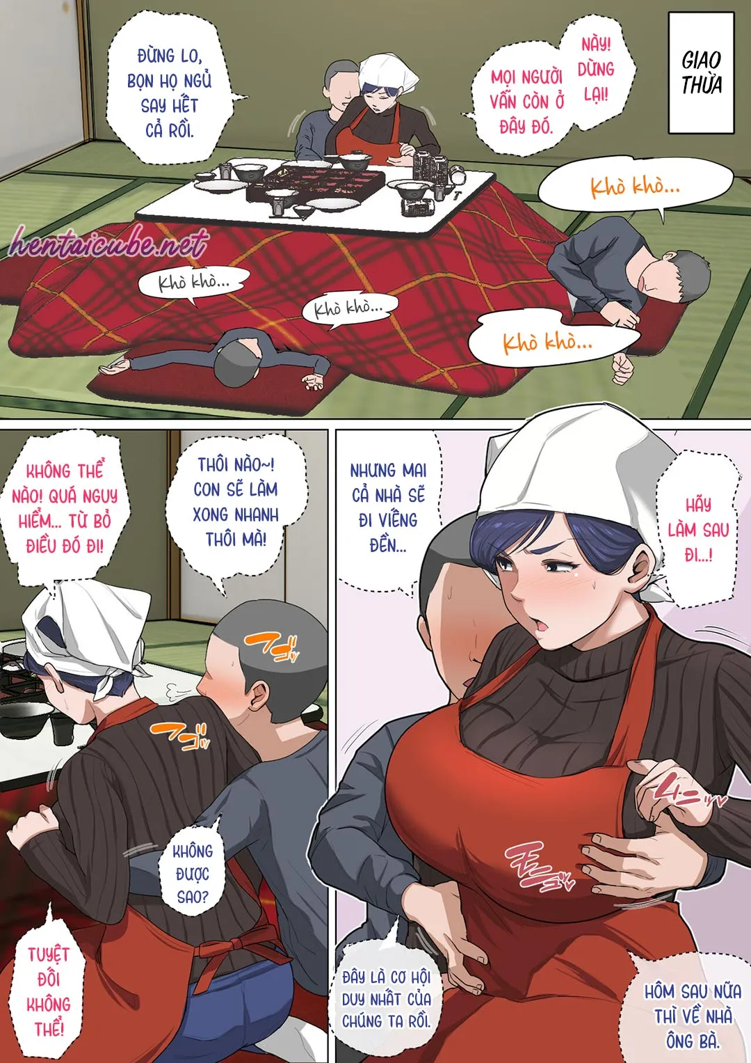 HentaiVN.net - Ảnh 8 - Lỗ của mẹ làm tôi cứng [Mother's Hole Gets Me Hard ~Short Incest Collection~] - Chap 1 - Đón năm mới cùng mẹ