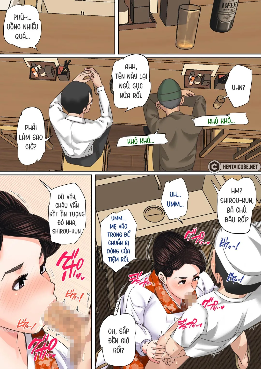 HentaiVN.net - Ảnh 6 - Lỗ của mẹ làm tôi cứng [Mother's Hole Gets Me Hard ~Short Incest Collection~] - Chap 5: Tiệm ăn của bà chủ - Nhẹ nhàng xuất trong vào mẹ