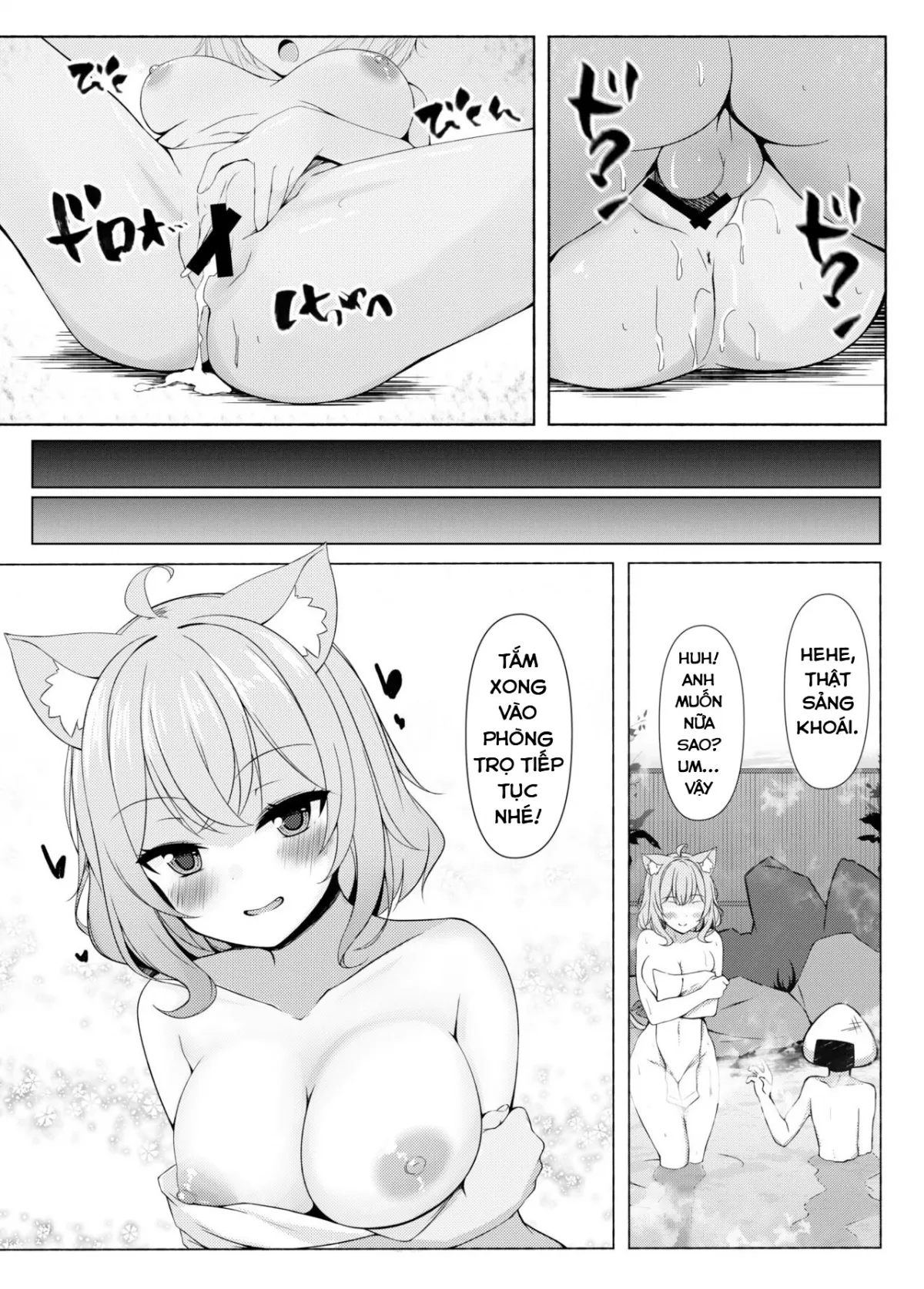 HentaiVN.net - Ảnh 18 - Koisuru Neko to Yukemuri to Boku [Me, the steamy bath, and a cat that fell in love] - Oneshot