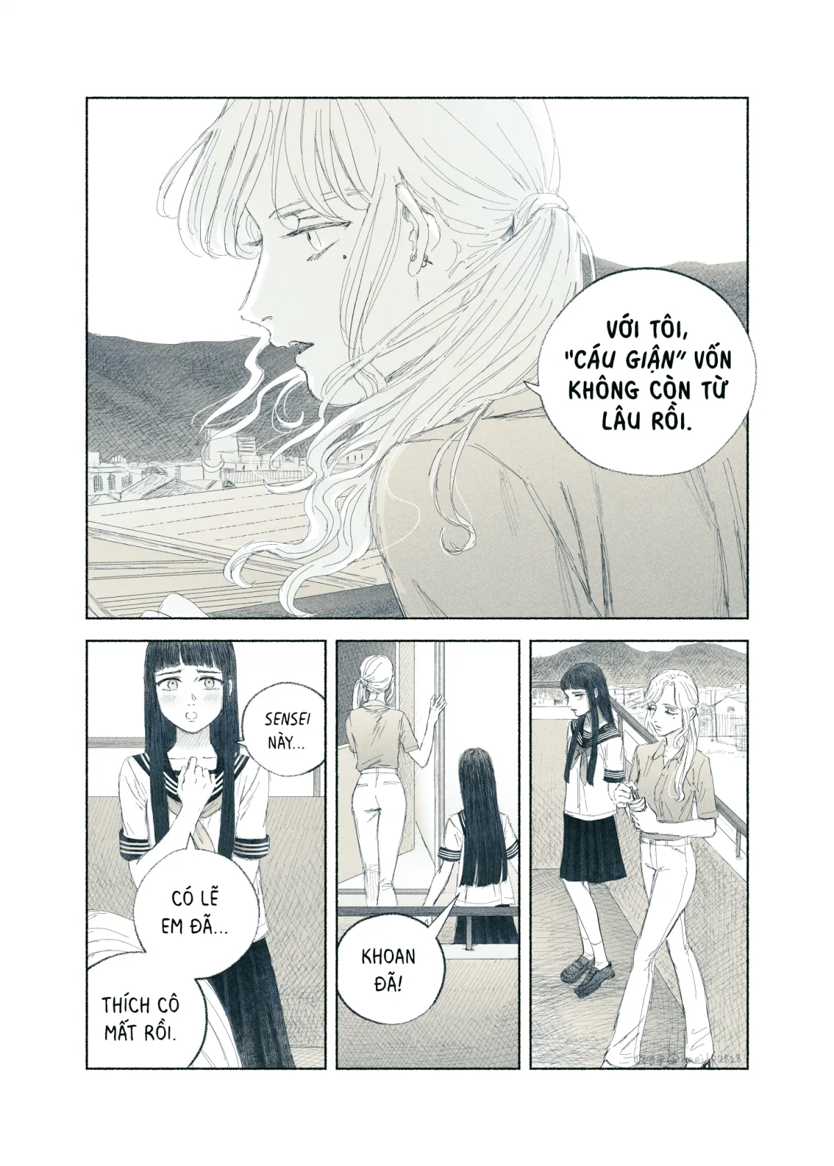 HentaiVN.net - Ảnh 10 - Ham muốn & Muộn phiền [Chuyện về nữ giáo viên bị học sinh yandere nhấn chìm trong dục vọng] - Tôi bị dằm trong tim