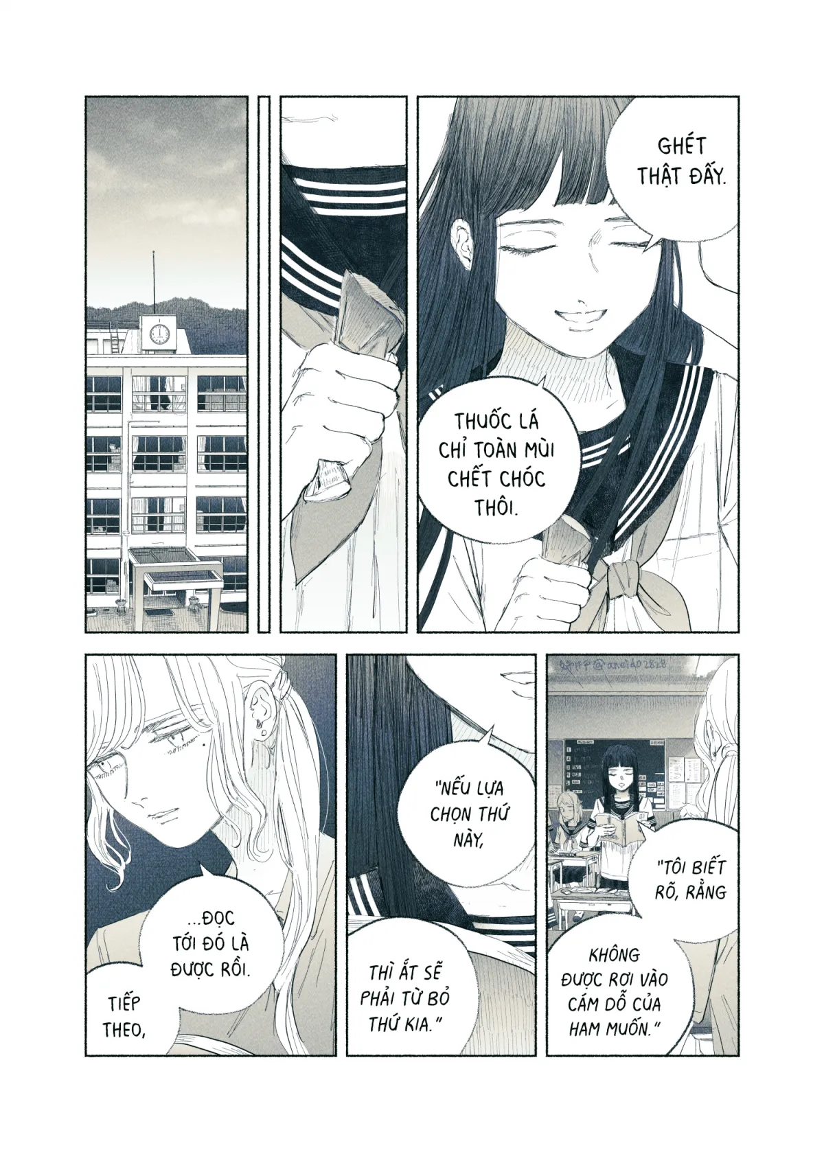 HentaiVN.net - Ảnh 12 - Ham muốn & Muộn phiền [Chuyện về nữ giáo viên bị học sinh yandere nhấn chìm trong dục vọng] - Tôi bị dằm trong tim