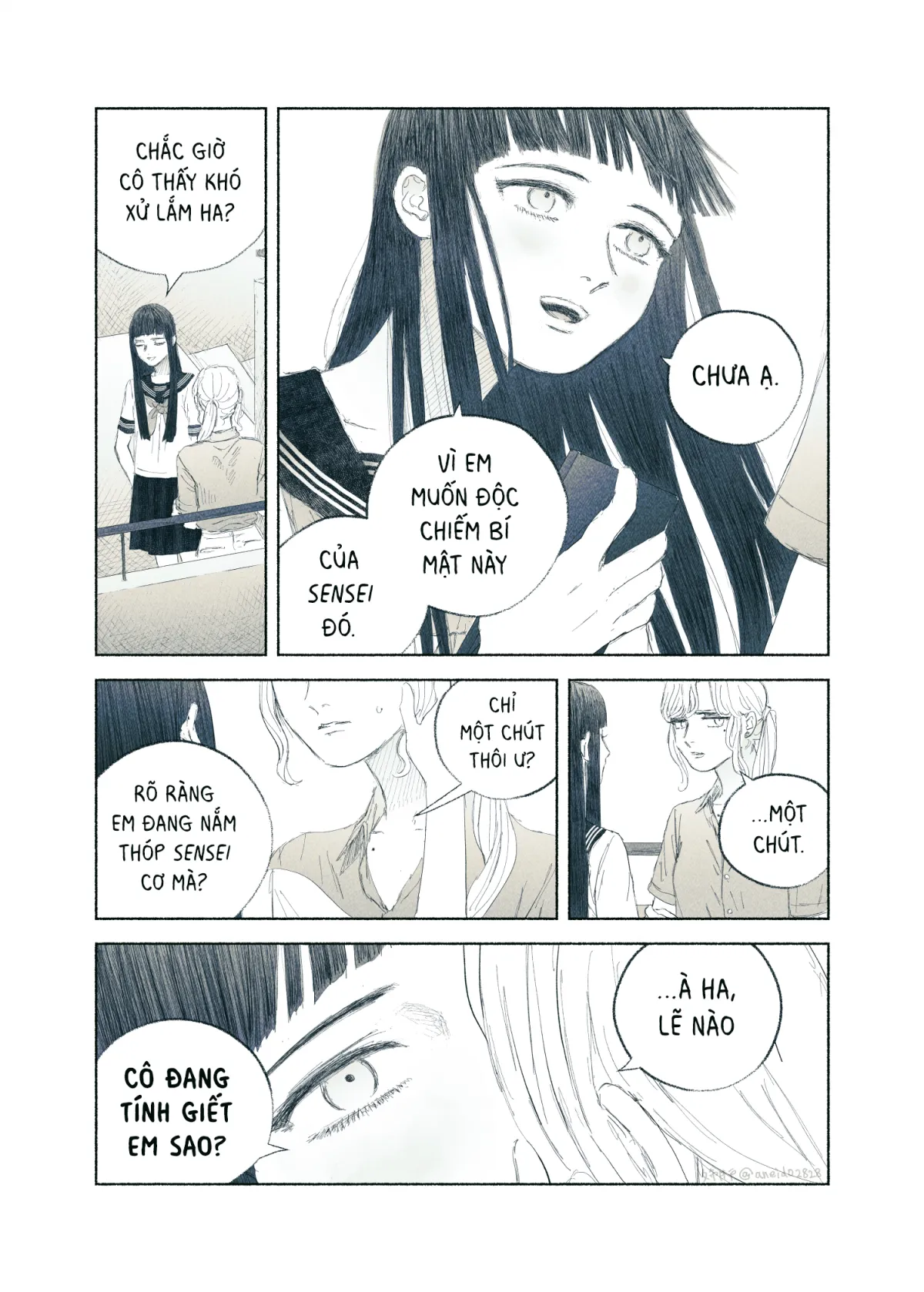 HentaiVN.net - Ảnh 17 - Ham muốn & Muộn phiền [Chuyện về nữ giáo viên bị học sinh yandere nhấn chìm trong dục vọng] - Tôi bị dằm trong tim