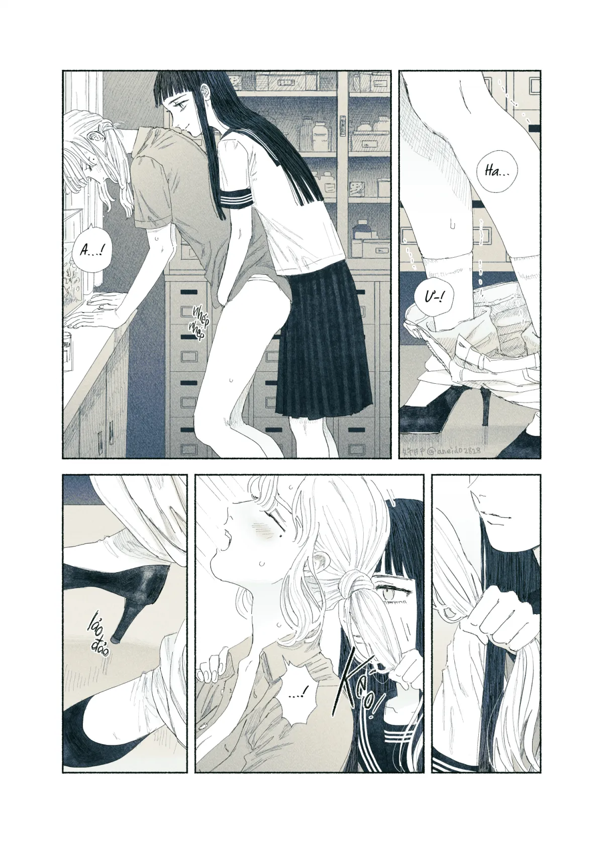 HentaiVN.net - Ảnh 25 - Ham muốn & Muộn phiền [Chuyện về nữ giáo viên bị học sinh yandere nhấn chìm trong dục vọng] - Tôi bị dằm trong tim