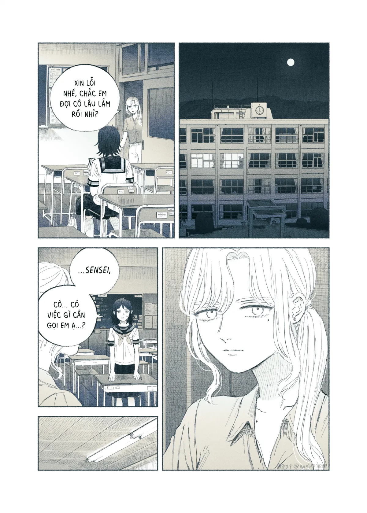 HentaiVN.net - Ảnh 3 - Ham muốn & Muộn phiền [Chuyện về nữ giáo viên bị học sinh yandere nhấn chìm trong dục vọng] - Tôi bị dằm trong tim
