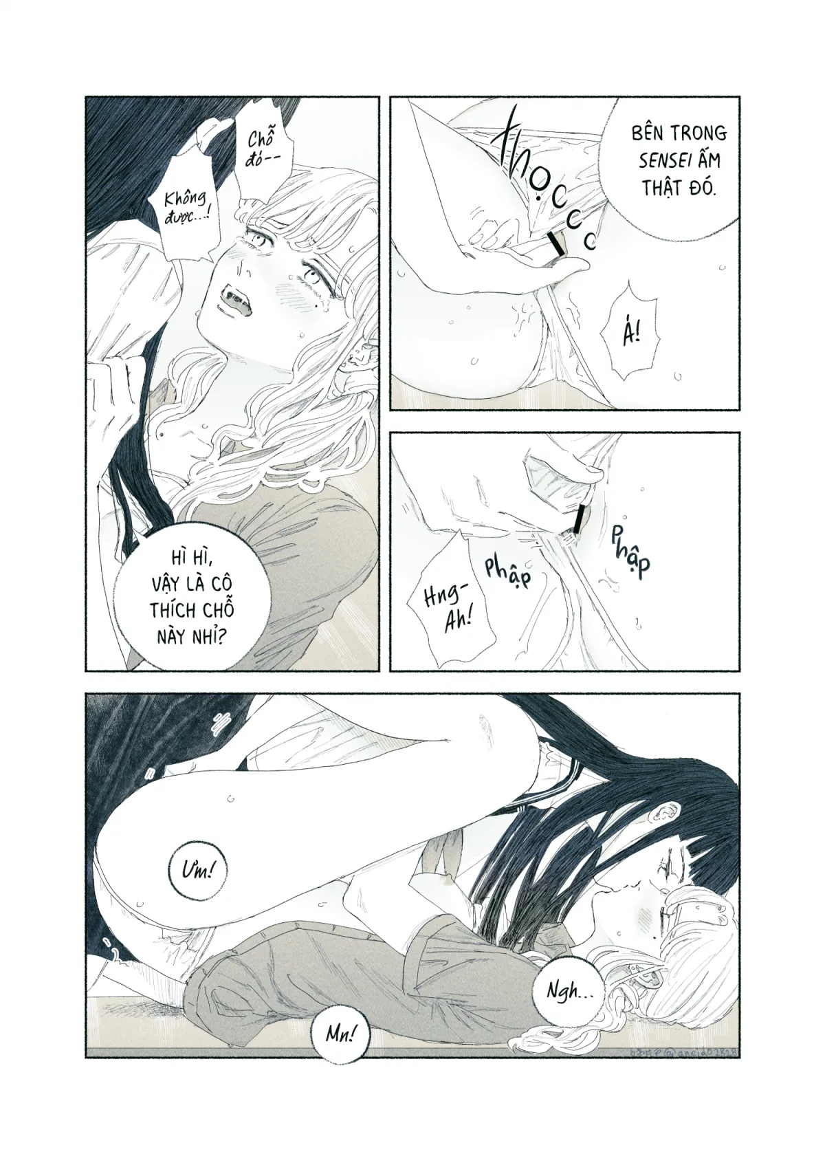 HentaiVN.net - Ảnh 29 - Ham muốn & Muộn phiền [Chuyện về nữ giáo viên bị học sinh yandere nhấn chìm trong dục vọng] - Tôi bị dằm trong tim