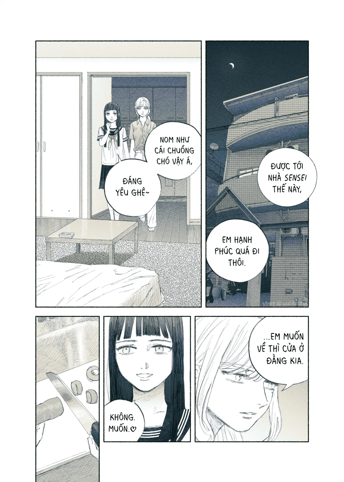 HentaiVN.net - Ảnh 33 - Ham muốn & Muộn phiền [Chuyện về nữ giáo viên bị học sinh yandere nhấn chìm trong dục vọng] - Tôi bị dằm trong tim