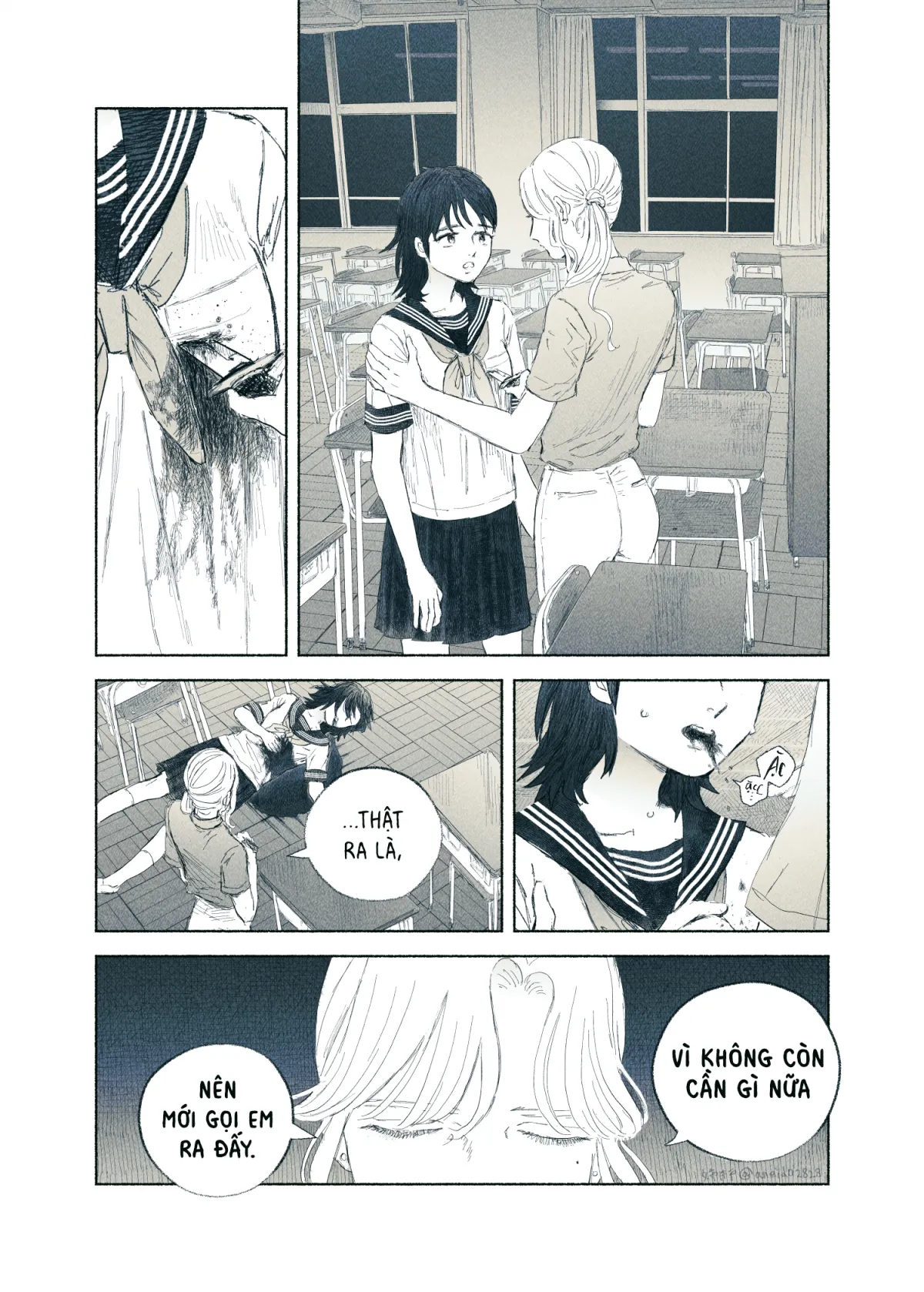 HentaiVN.net - Ảnh 4 - Ham muốn & Muộn phiền [Chuyện về nữ giáo viên bị học sinh yandere nhấn chìm trong dục vọng] - Tôi bị dằm trong tim