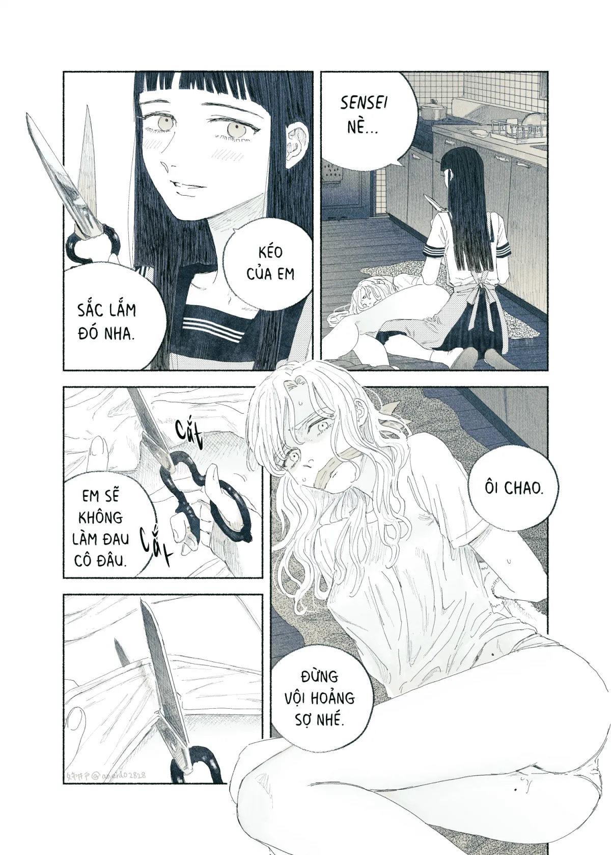 HentaiVN.net - Ảnh 39 - Ham muốn & Muộn phiền [Chuyện về nữ giáo viên bị học sinh yandere nhấn chìm trong dục vọng] - Tôi bị dằm trong tim