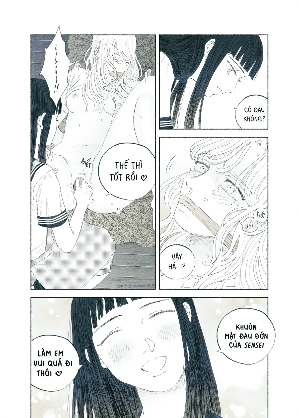 HentaiVN.net - Ảnh 43 - Ham muốn & Muộn phiền [Chuyện về nữ giáo viên bị học sinh yandere nhấn chìm trong dục vọng] - Tôi bị dằm trong tim