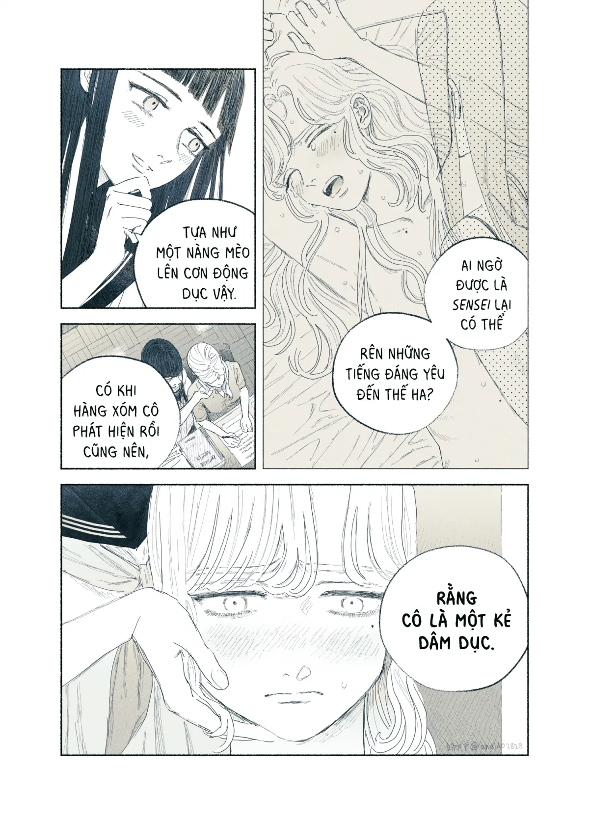 HentaiVN.net - Ảnh 46 - Ham muốn & Muộn phiền [Chuyện về nữ giáo viên bị học sinh yandere nhấn chìm trong dục vọng] - Tôi bị dằm trong tim