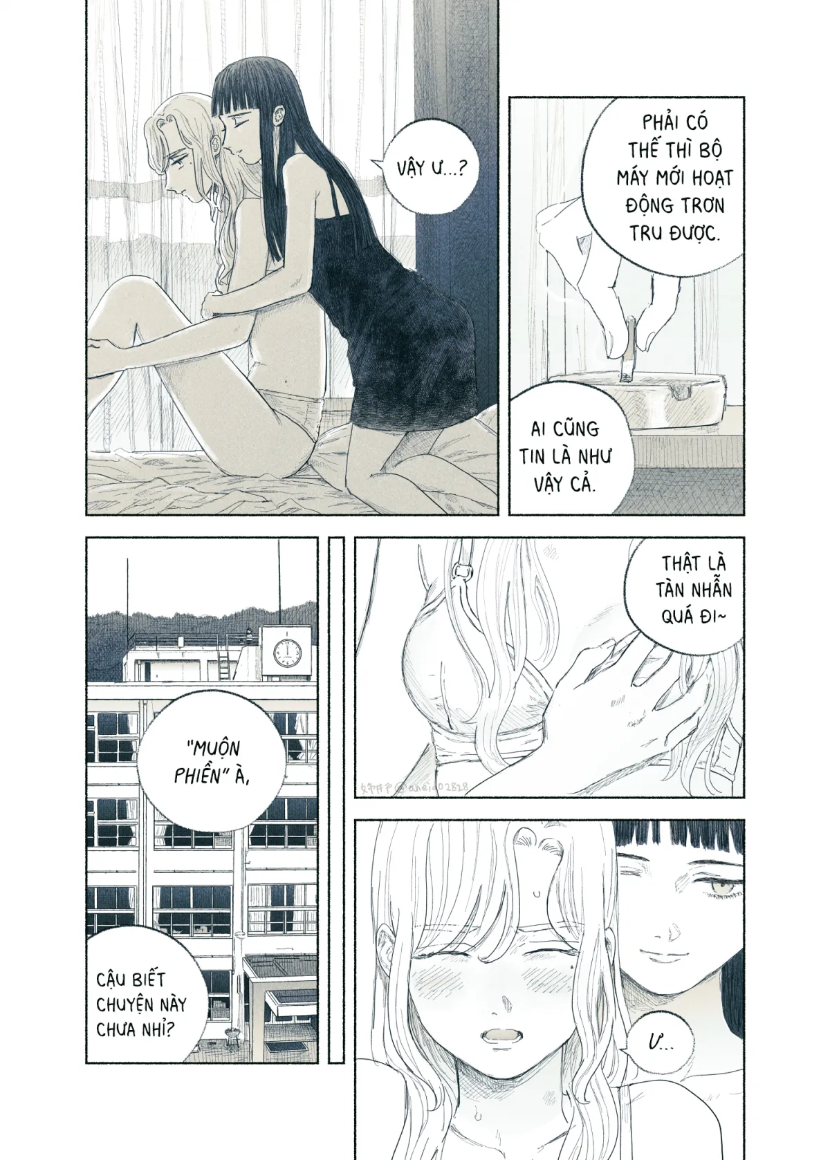 HentaiVN.net - Ảnh 54 - Ham muốn & Muộn phiền [Chuyện về nữ giáo viên bị học sinh yandere nhấn chìm trong dục vọng] - Tôi bị dằm trong tim