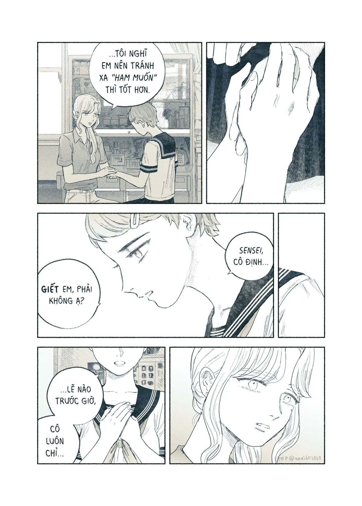 HentaiVN.net - Ảnh 58 - Ham muốn & Muộn phiền [Chuyện về nữ giáo viên bị học sinh yandere nhấn chìm trong dục vọng] - Tôi bị dằm trong tim