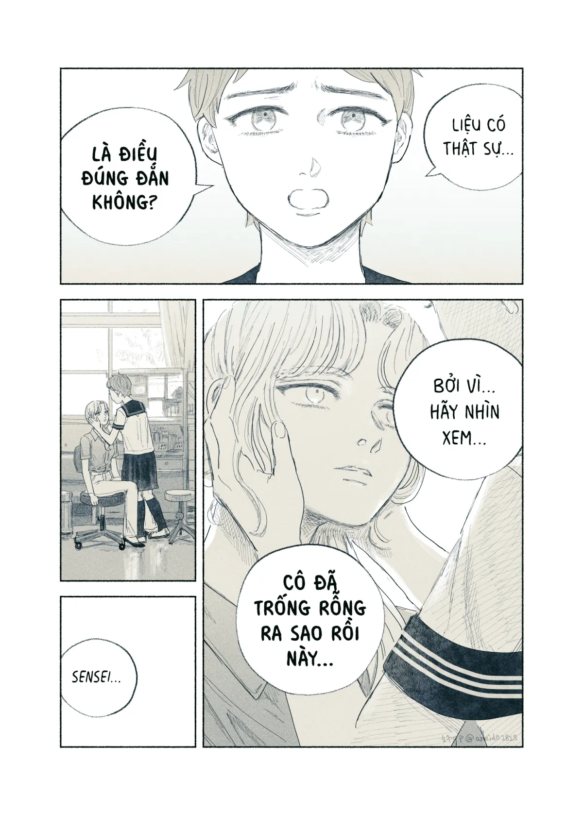 HentaiVN.net - Ảnh 60 - Ham muốn & Muộn phiền [Chuyện về nữ giáo viên bị học sinh yandere nhấn chìm trong dục vọng] - Tôi bị dằm trong tim