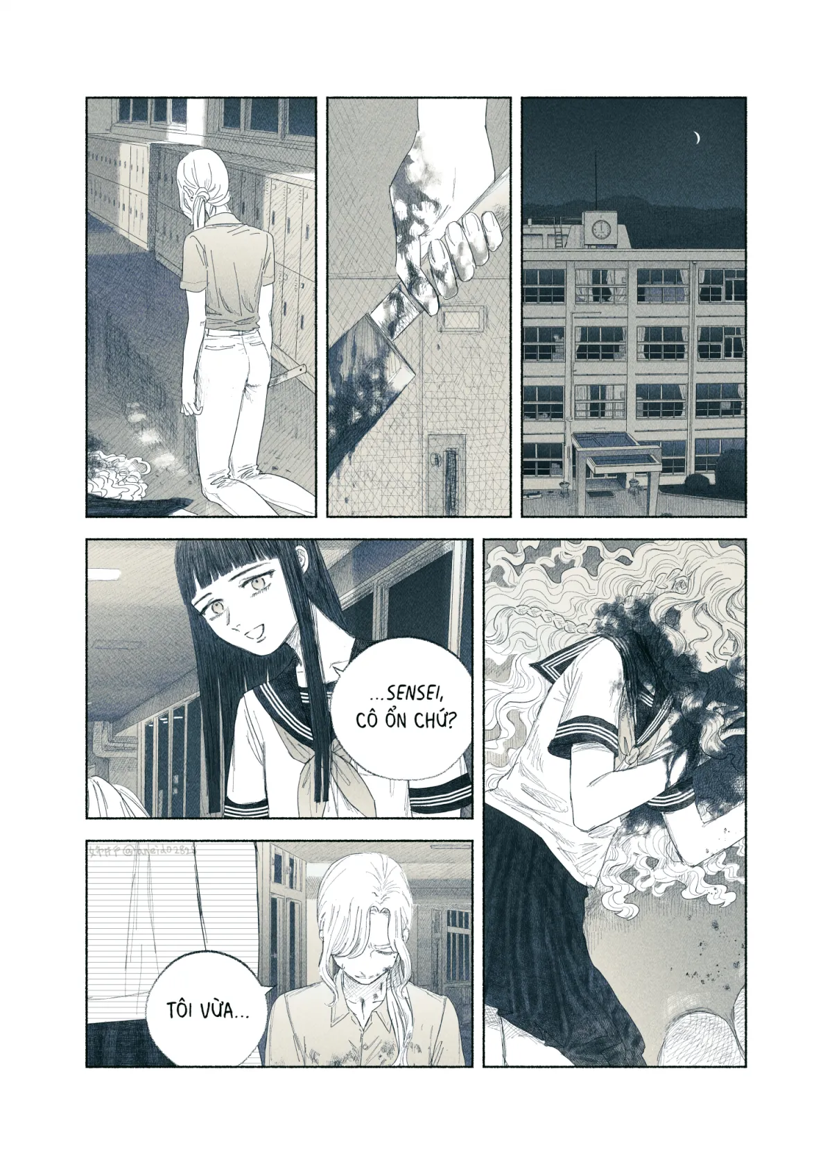 HentaiVN.net - Ảnh 63 - Ham muốn & Muộn phiền [Chuyện về nữ giáo viên bị học sinh yandere nhấn chìm trong dục vọng] - Tôi bị dằm trong tim