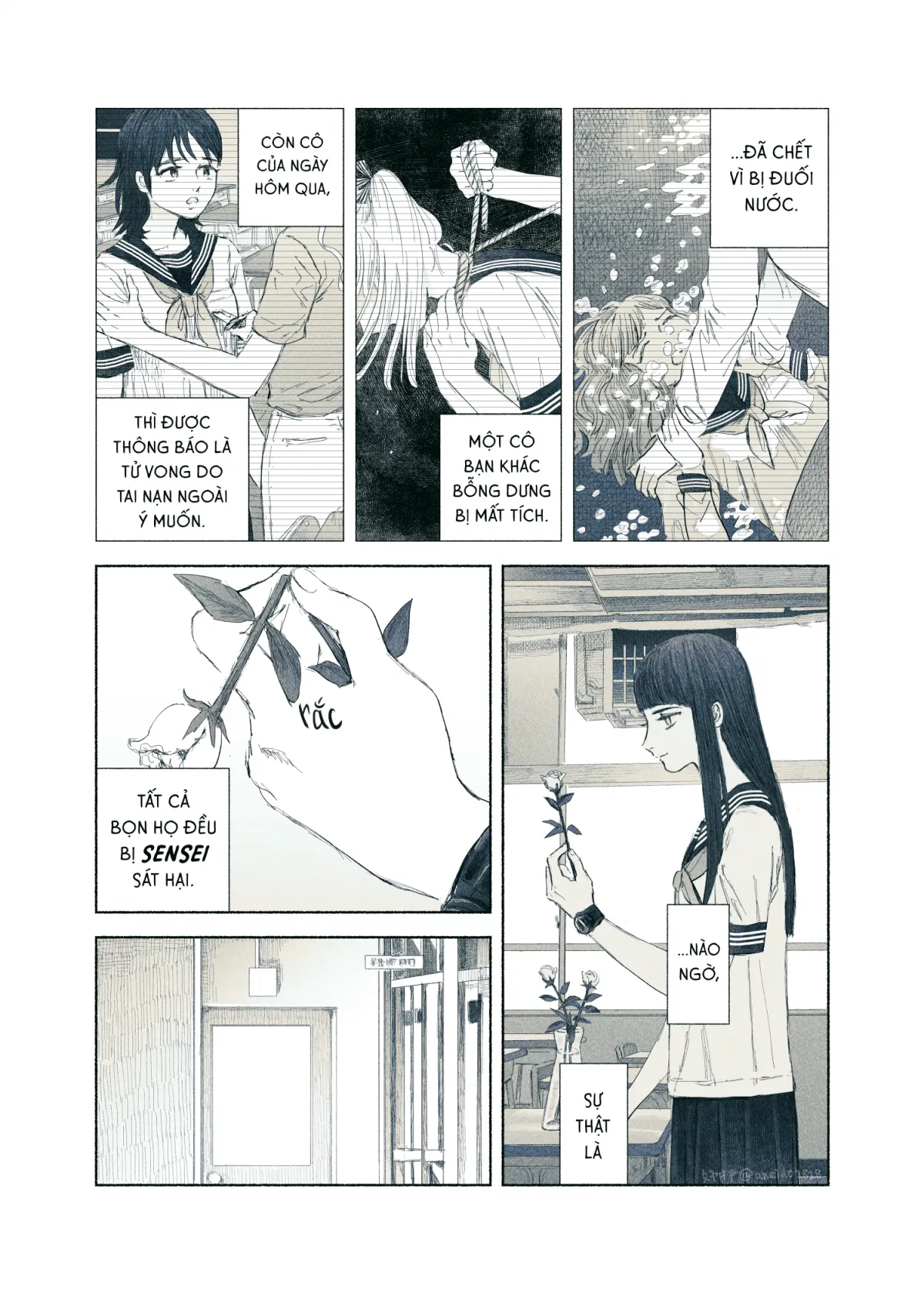 HentaiVN.net - Ảnh 7 - Ham muốn & Muộn phiền [Chuyện về nữ giáo viên bị học sinh yandere nhấn chìm trong dục vọng] - Tôi bị dằm trong tim