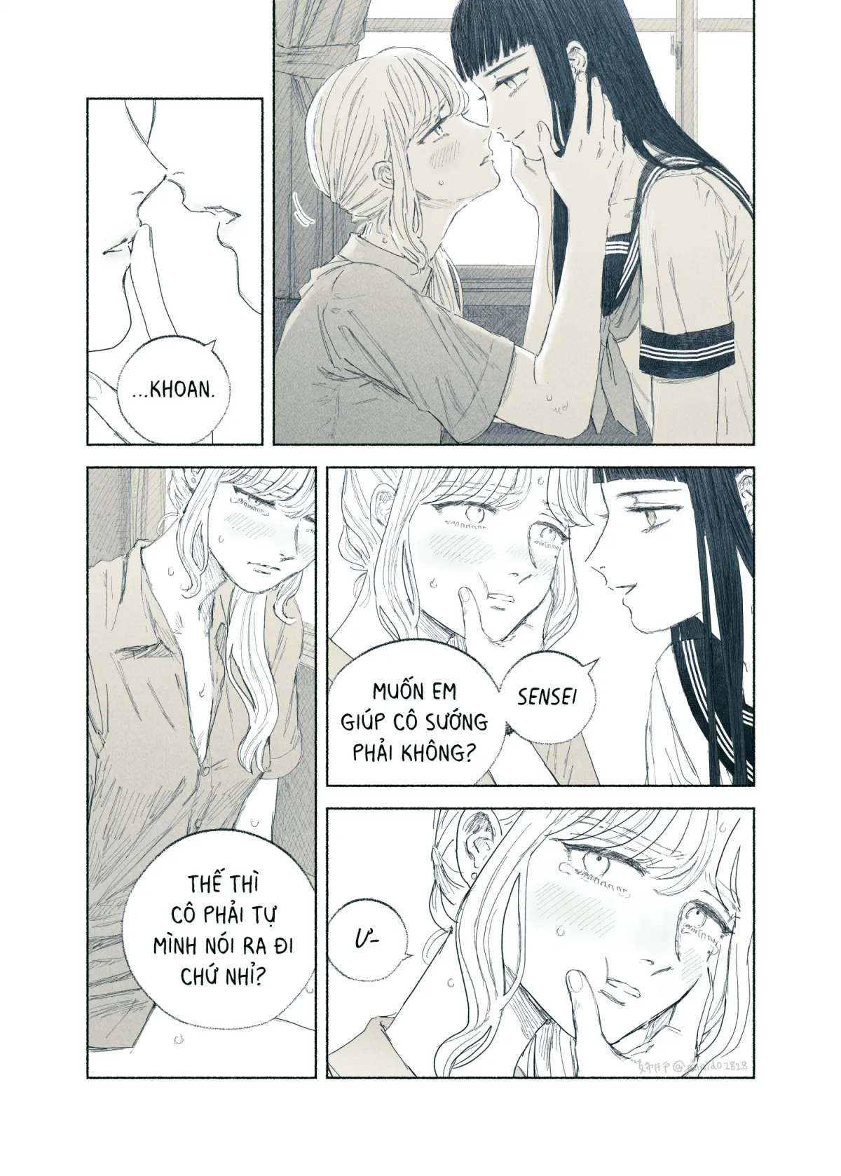 HentaiVN.net - Ảnh 71 - Ham muốn & Muộn phiền [Chuyện về nữ giáo viên bị học sinh yandere nhấn chìm trong dục vọng] - Tôi bị dằm trong tim