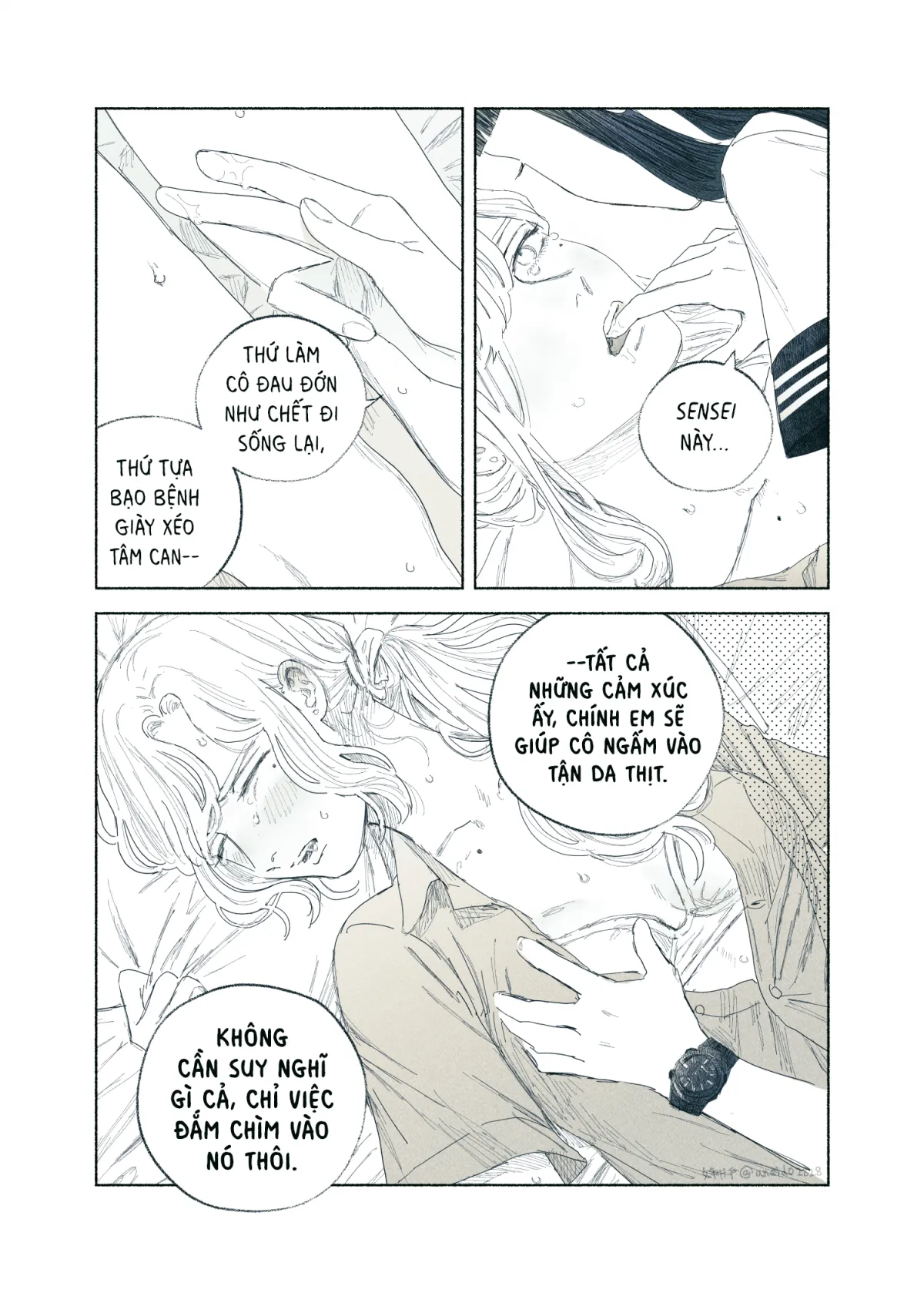 HentaiVN.net - Ảnh 73 - Ham muốn & Muộn phiền [Chuyện về nữ giáo viên bị học sinh yandere nhấn chìm trong dục vọng] - Tôi bị dằm trong tim