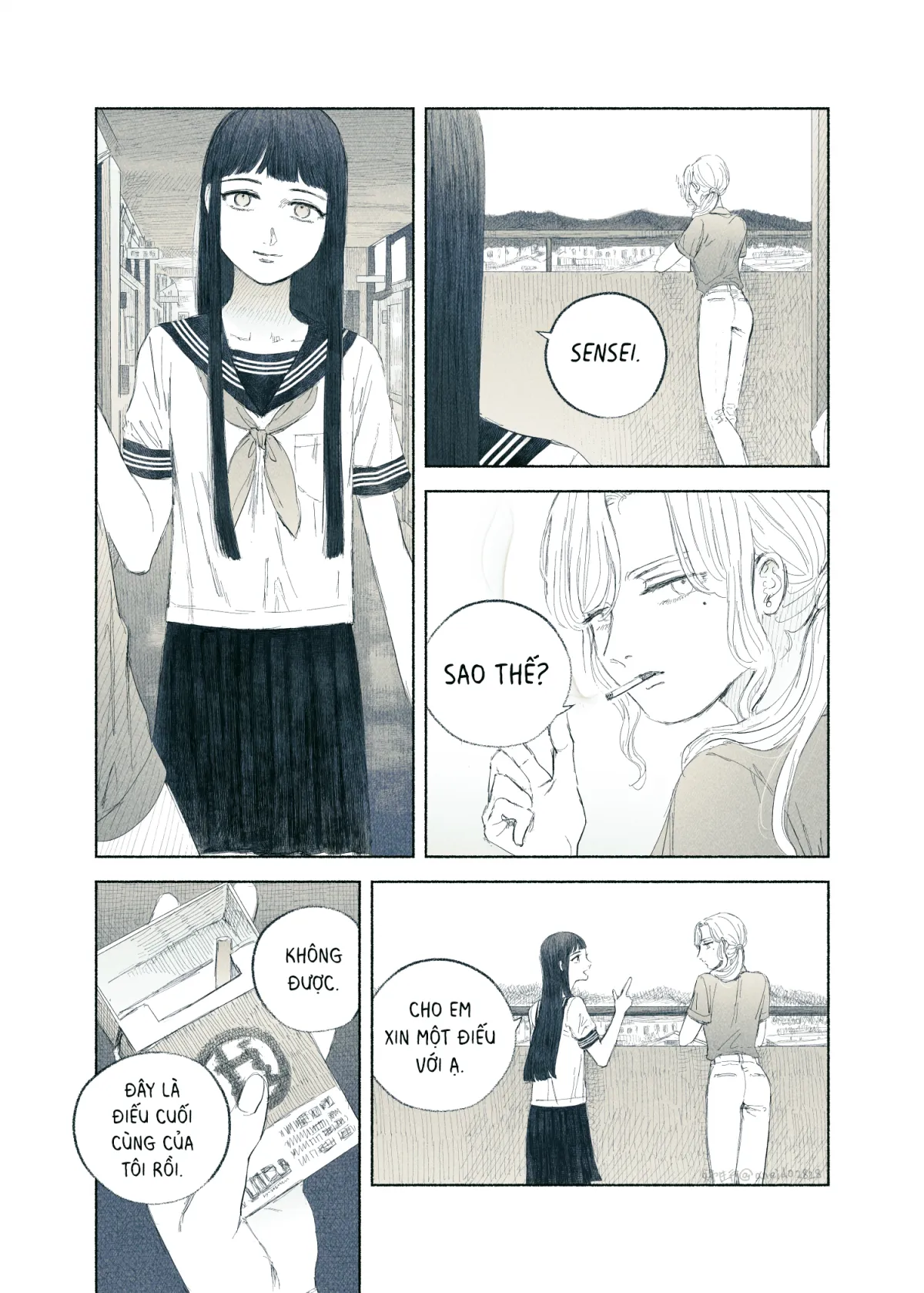 HentaiVN.net - Ảnh 8 - Ham muốn & Muộn phiền [Chuyện về nữ giáo viên bị học sinh yandere nhấn chìm trong dục vọng] - Tôi bị dằm trong tim