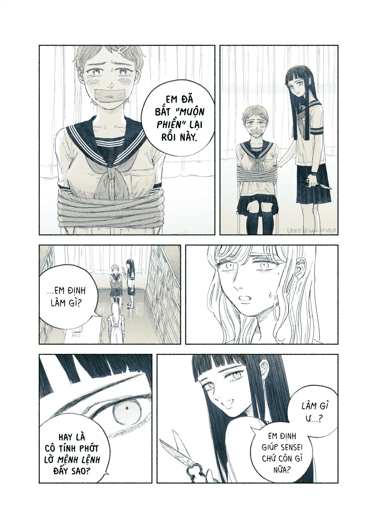 HentaiVN.net - Ảnh 84 - Ham muốn & Muộn phiền [Chuyện về nữ giáo viên bị học sinh yandere nhấn chìm trong dục vọng] - Tôi bị dằm trong tim