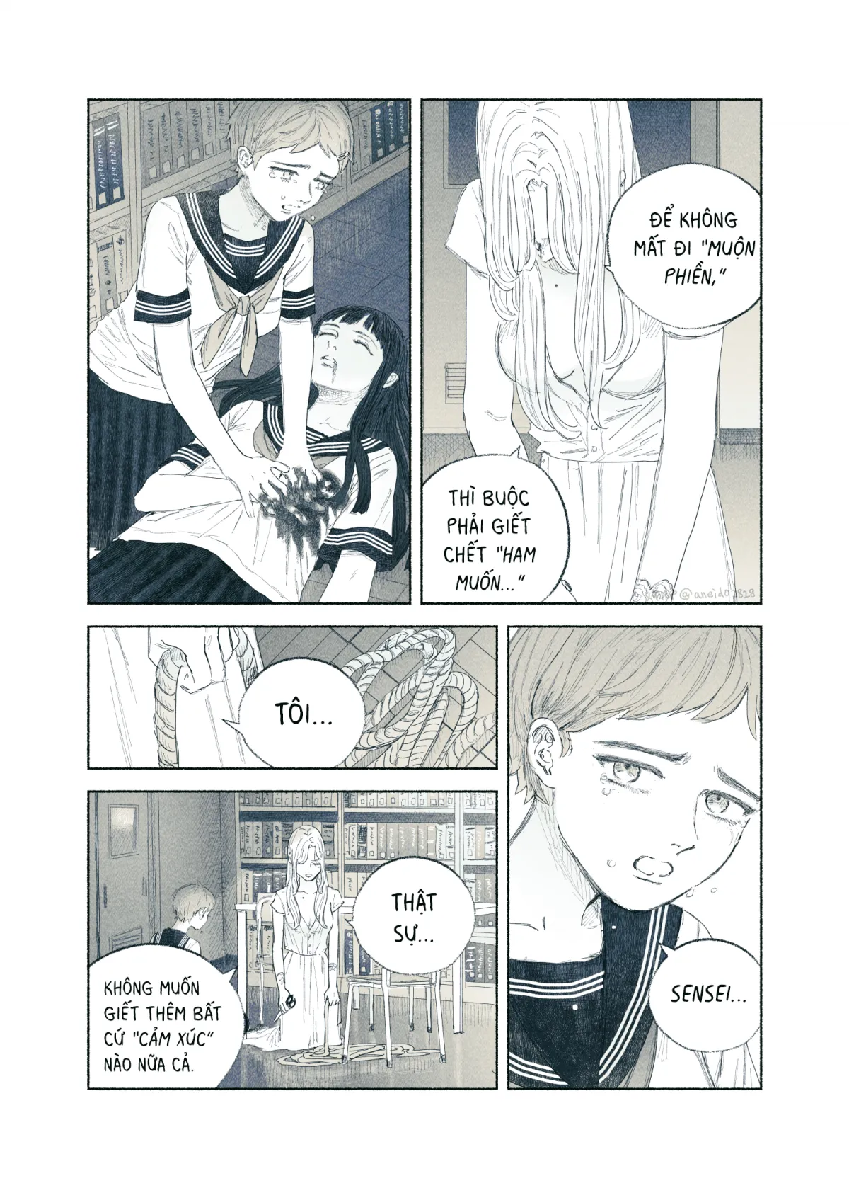 HentaiVN.net - Ảnh 89 - Ham muốn & Muộn phiền [Chuyện về nữ giáo viên bị học sinh yandere nhấn chìm trong dục vọng] - Tôi bị dằm trong tim