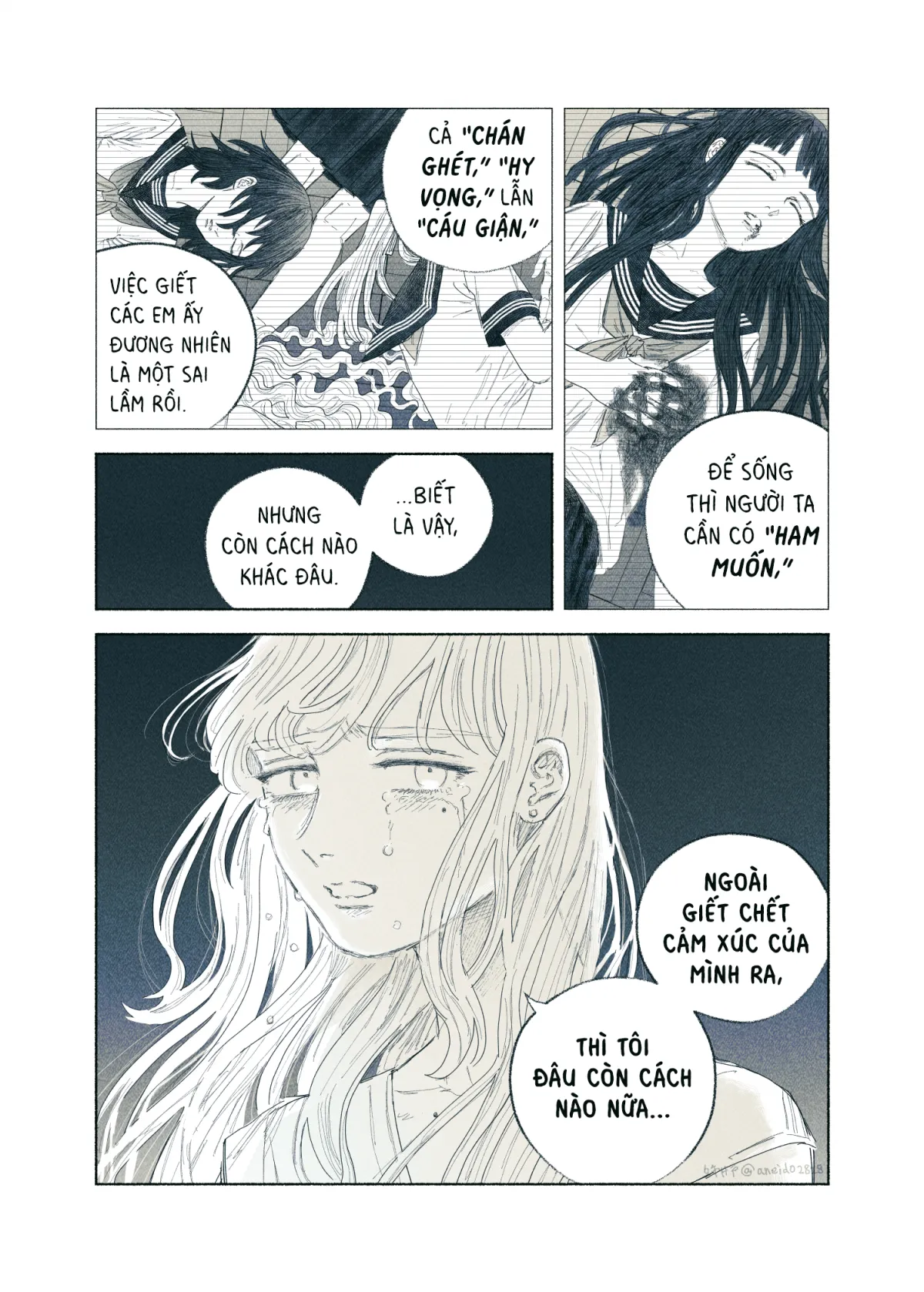 HentaiVN.net - Ảnh 90 - Ham muốn & Muộn phiền [Chuyện về nữ giáo viên bị học sinh yandere nhấn chìm trong dục vọng] - Tôi bị dằm trong tim