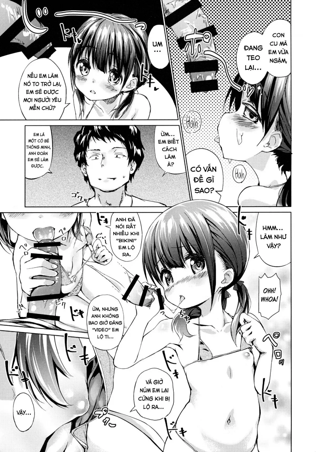 HentaiVN.net - Ảnh 10 - Bé loli tập đóng phim sếch. [Sodachi no Ii JS ga Warui Otona o Yuuwaku Shitekuru] - Oneshot