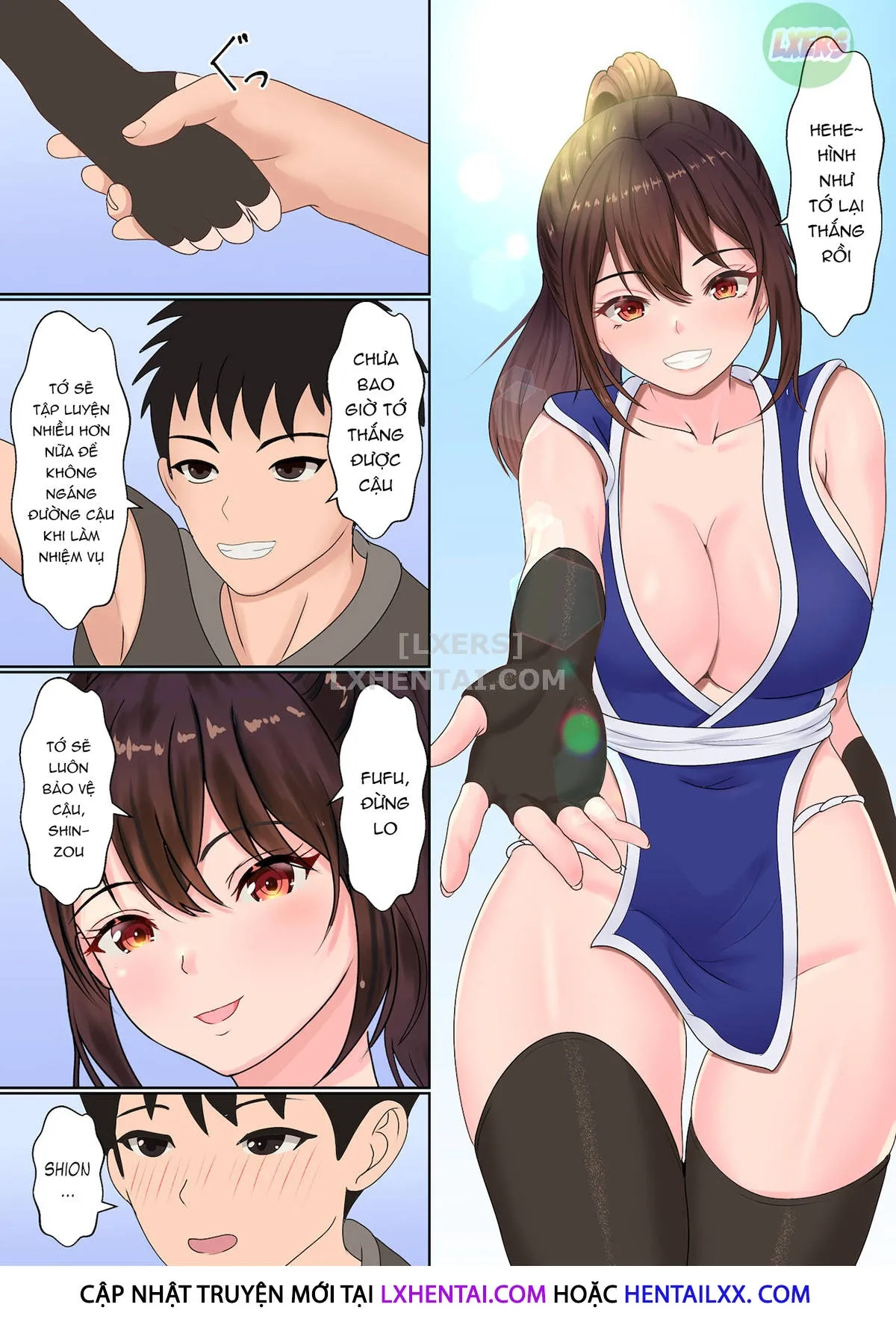 HentaiVN.net - Ảnh 8 - Kunoichi Yotogi Shugyou [~Shugyou Aite wa Boku no Ani deshita~] - Oneshot