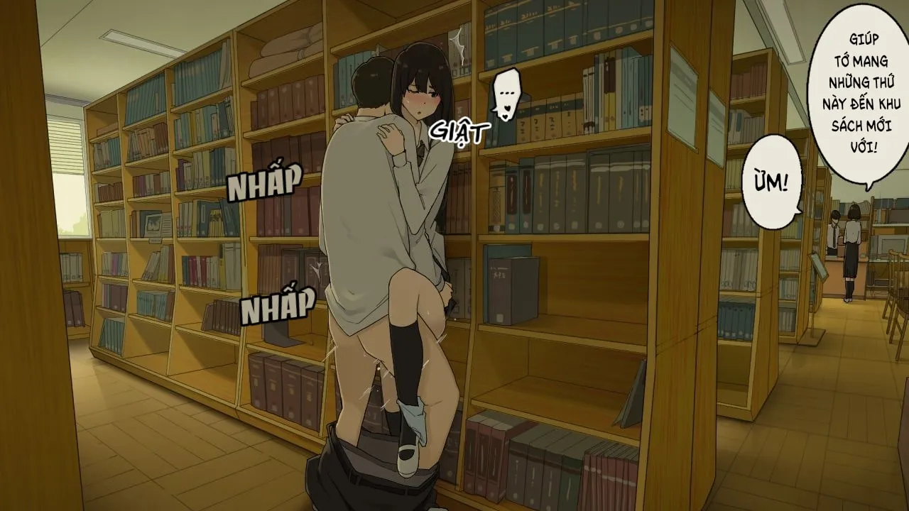 HentaiVN.net - Ảnh 11 - Góc Khuất Thư Viện [Toshoshitsu no Oku ga Machiawase Basho] - Oneshot
