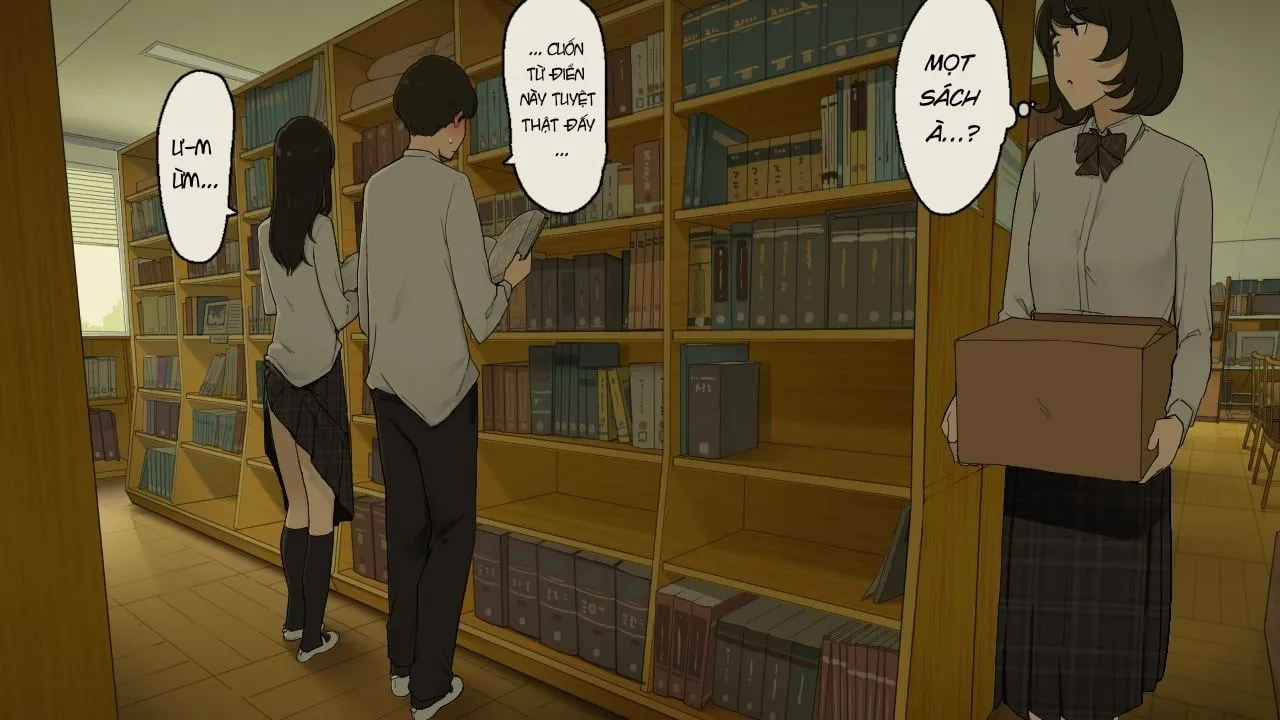 HentaiVN.net - Ảnh 13 - Góc Khuất Thư Viện [Toshoshitsu no Oku ga Machiawase Basho] - Oneshot