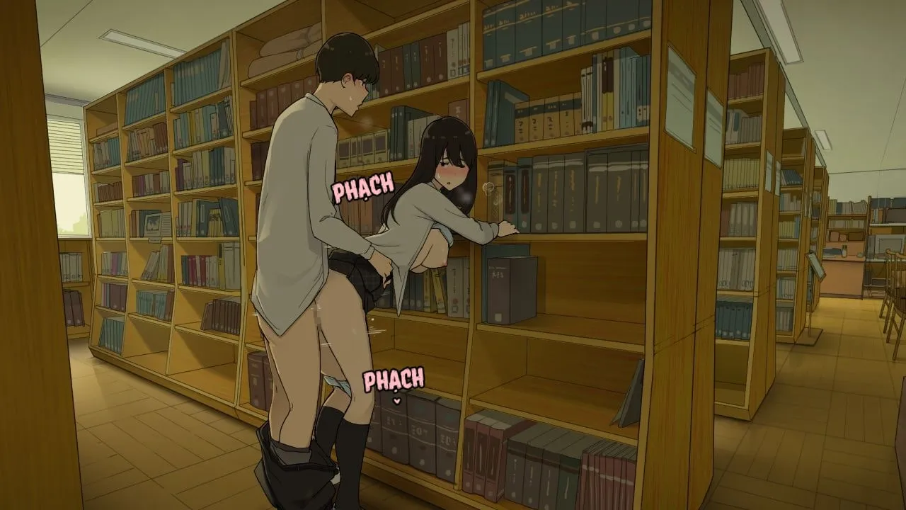 HentaiVN.net - Ảnh 8 - Góc Khuất Thư Viện [Toshoshitsu no Oku ga Machiawase Basho] - Oneshot