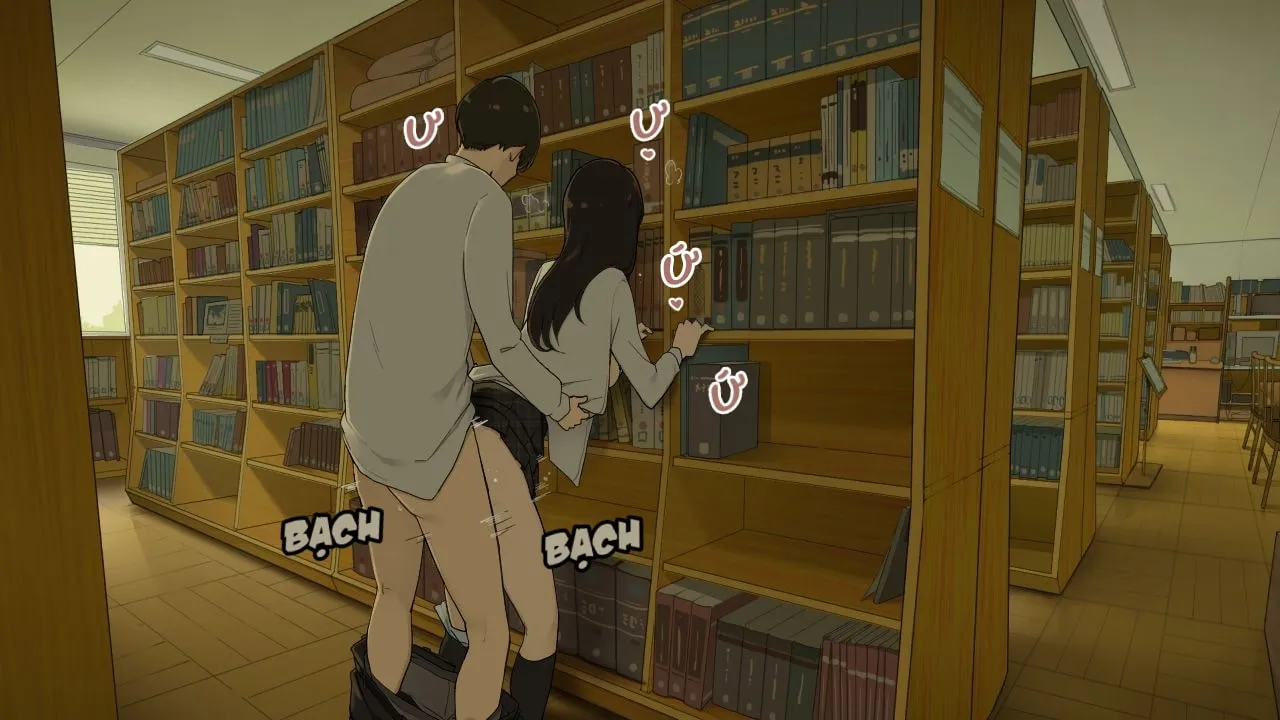 HentaiVN.net - Ảnh 9 - Góc Khuất Thư Viện [Toshoshitsu no Oku ga Machiawase Basho] - Oneshot