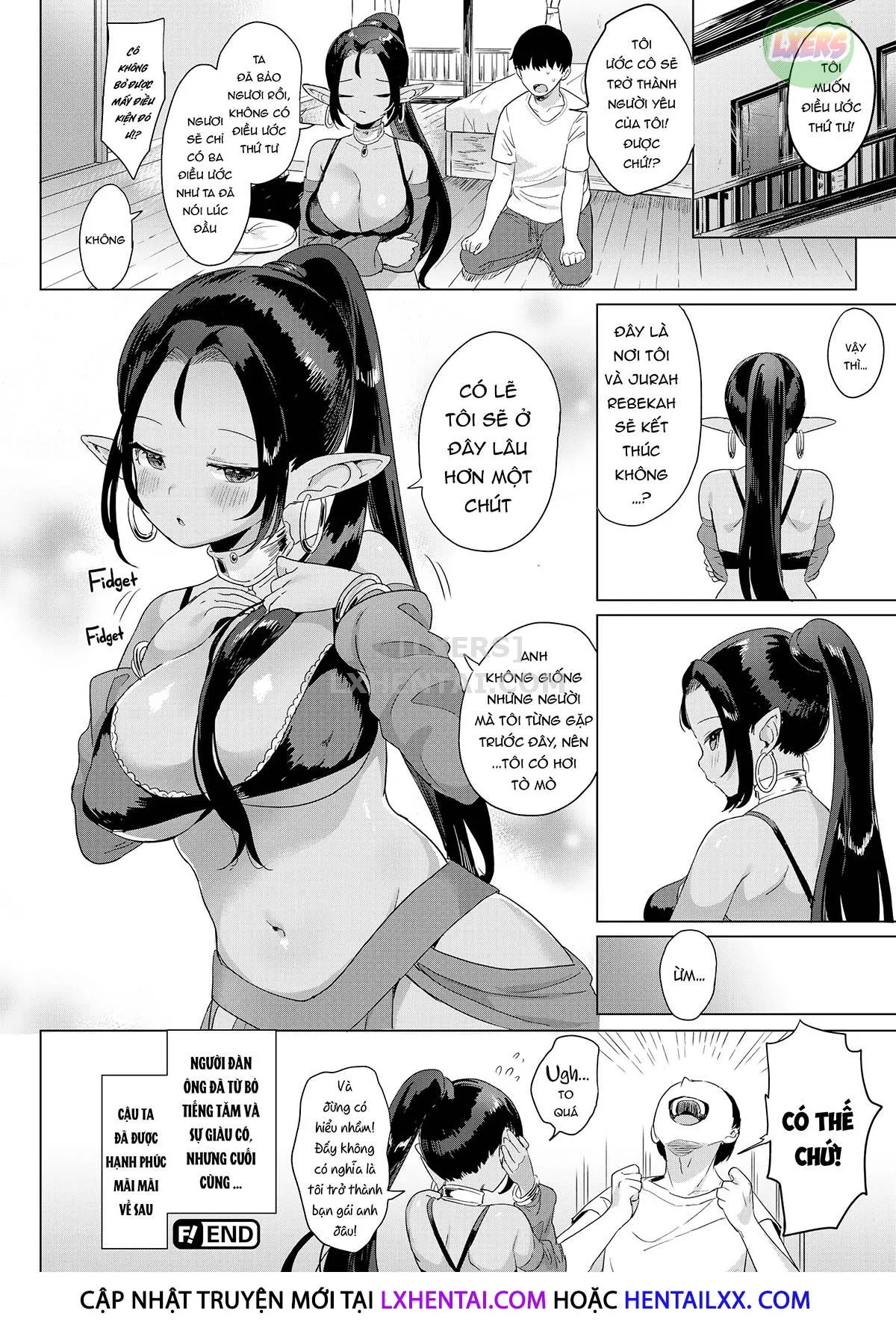 HentaiVN.net - Ảnh 29 - Những quý cô dâm đãng ngọt nước - Chap 1 - The Virgin and the Magic Lamp