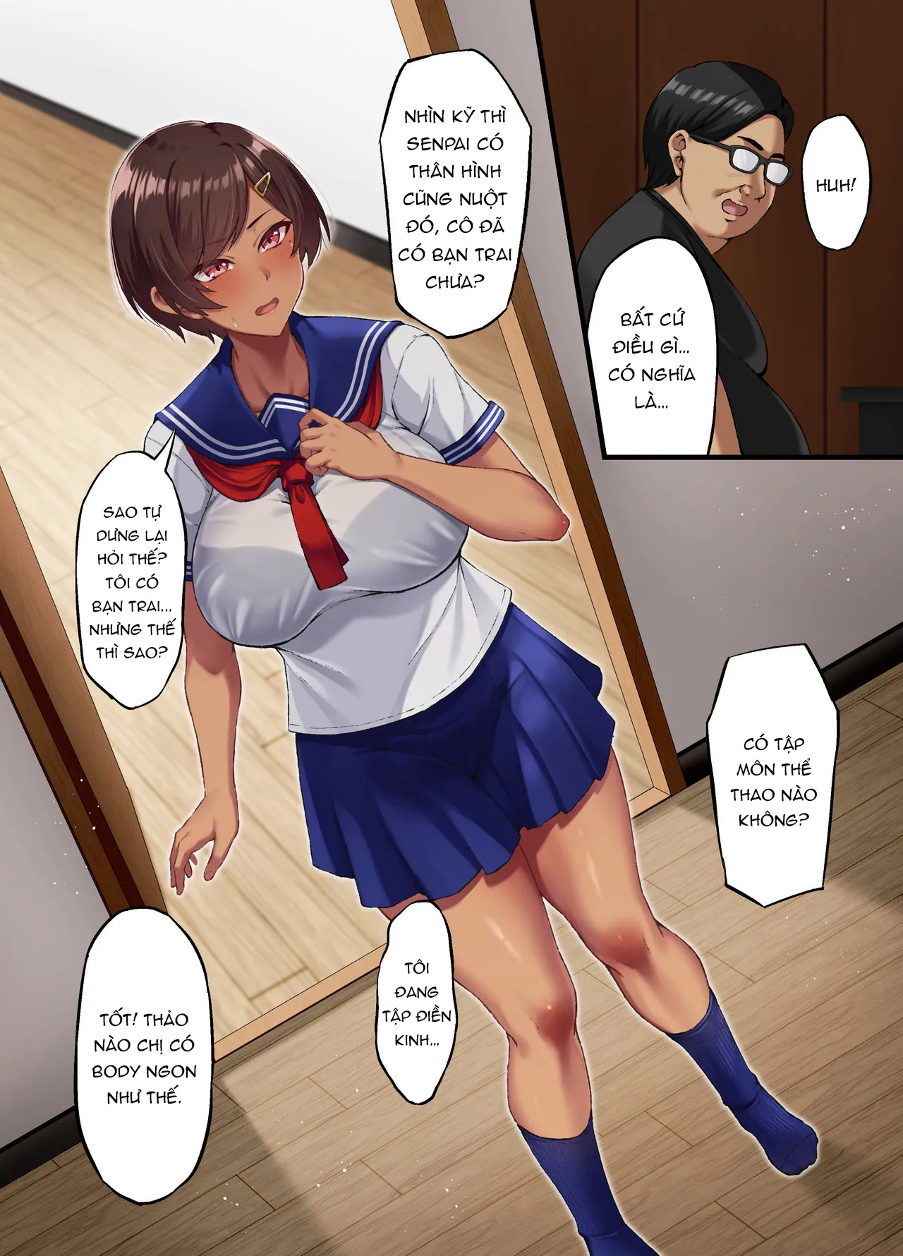 HentaiVN.net - Ảnh 16 - Xét tuyển thẳng đại học bằng hợp đồng tình dục [Seikou Hiwa ~Kareshi Mochi No Watashi Ga Toshishita No Otaku Ni Otosareru Made~] - Chap 1