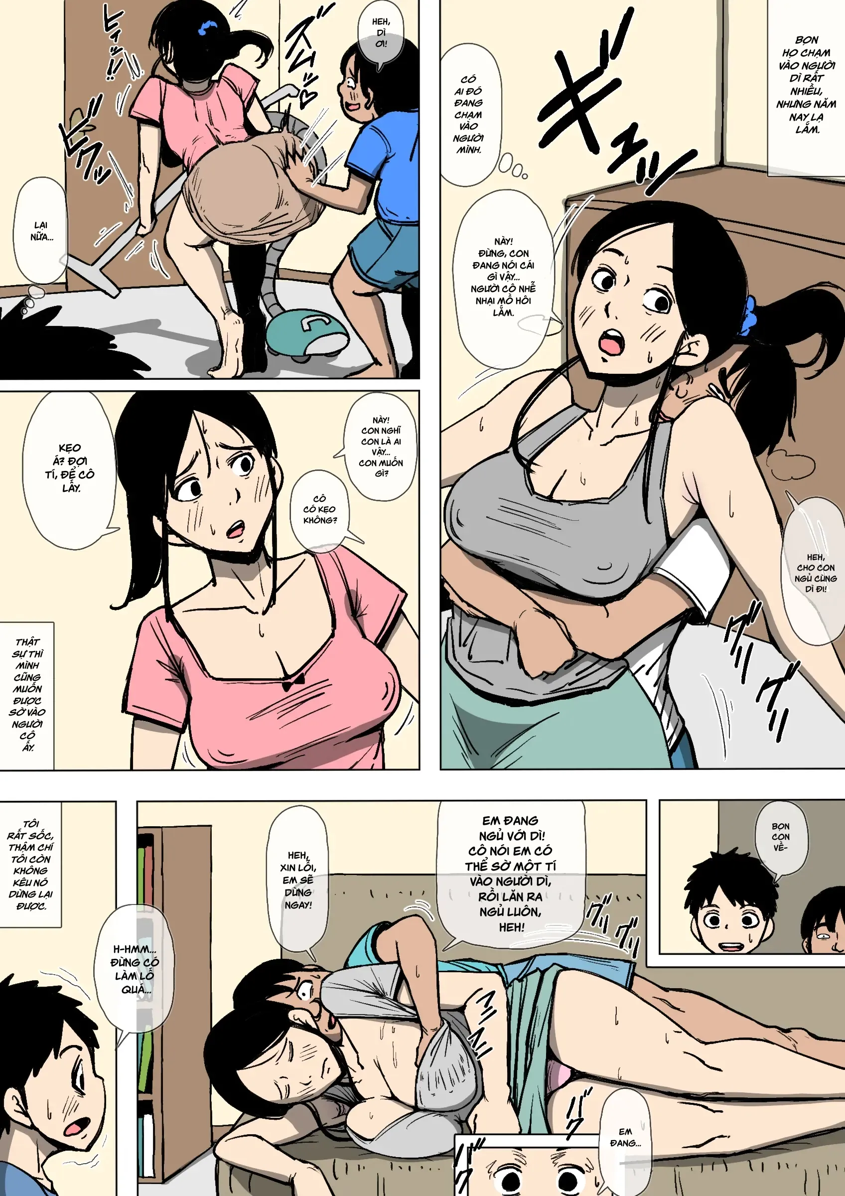 HentaiVN.net - Ảnh 6 - Họ làm tình với dì tôi [Oba-San To Aitsura Ga SEX O Shite Ita;They Had Sex With My Aunt] - Oneshot