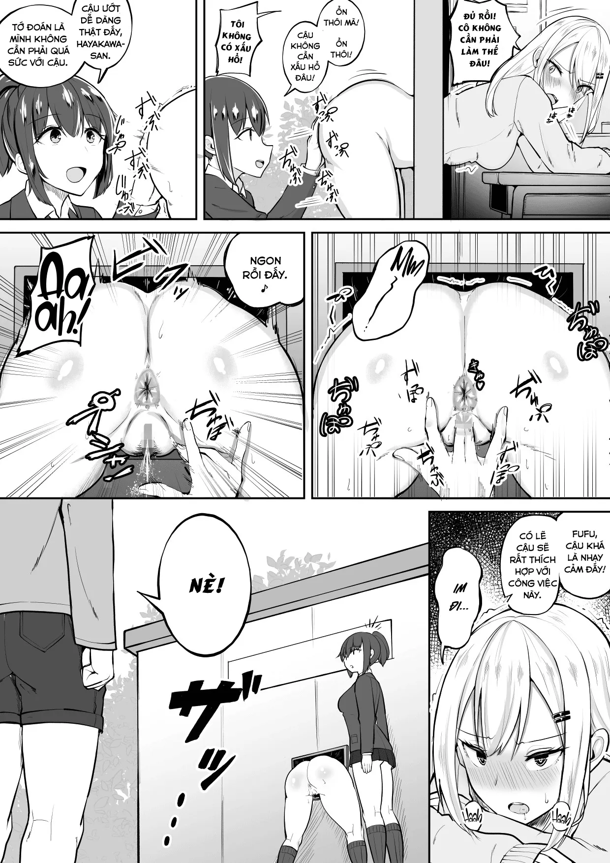 HentaiVN.net - Ảnh 9 - Thiền từ lộn [Kabe Shiri Bokin, Wall Ass Fundraising] - Oneshot