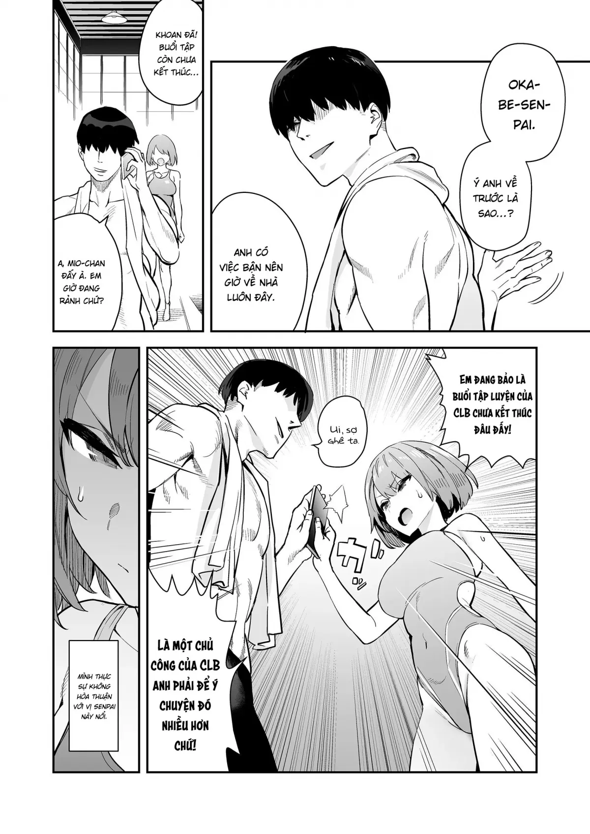 HentaiVN.net - Ảnh 3 - Cô nàng nghiêm túc trong clb bơi lội đã đắm chìm trong sếch [A Serious Girl Wearing a Competition Swimsuit Drowning in Sex] - Oneshot nứng