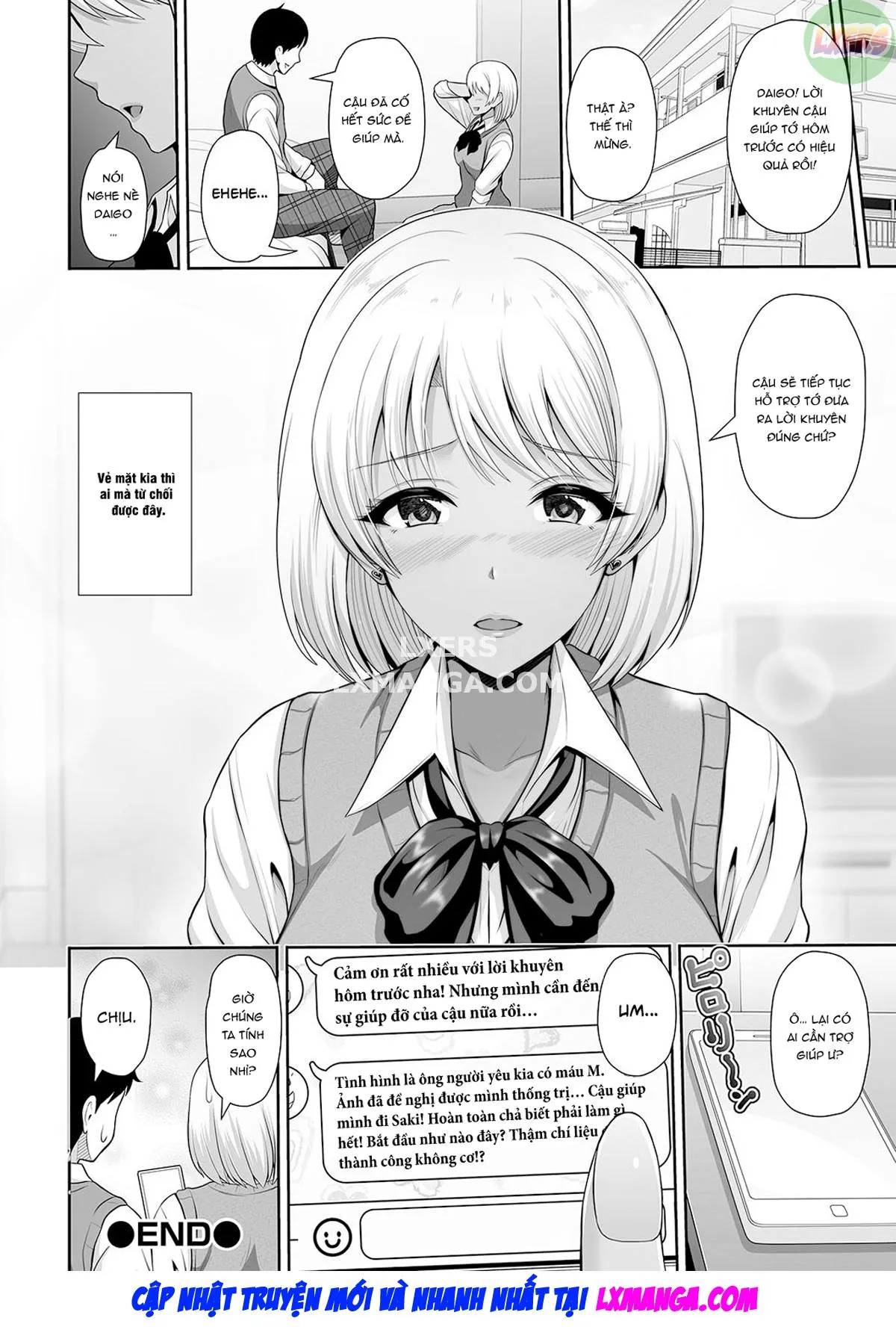 HentaiVN.net - Ảnh 19 - This Tanned Gyaru Only Has Eyes for You [Kuro Gal-chan wa Kimi dake o Miteru] - Chap 11 - END
