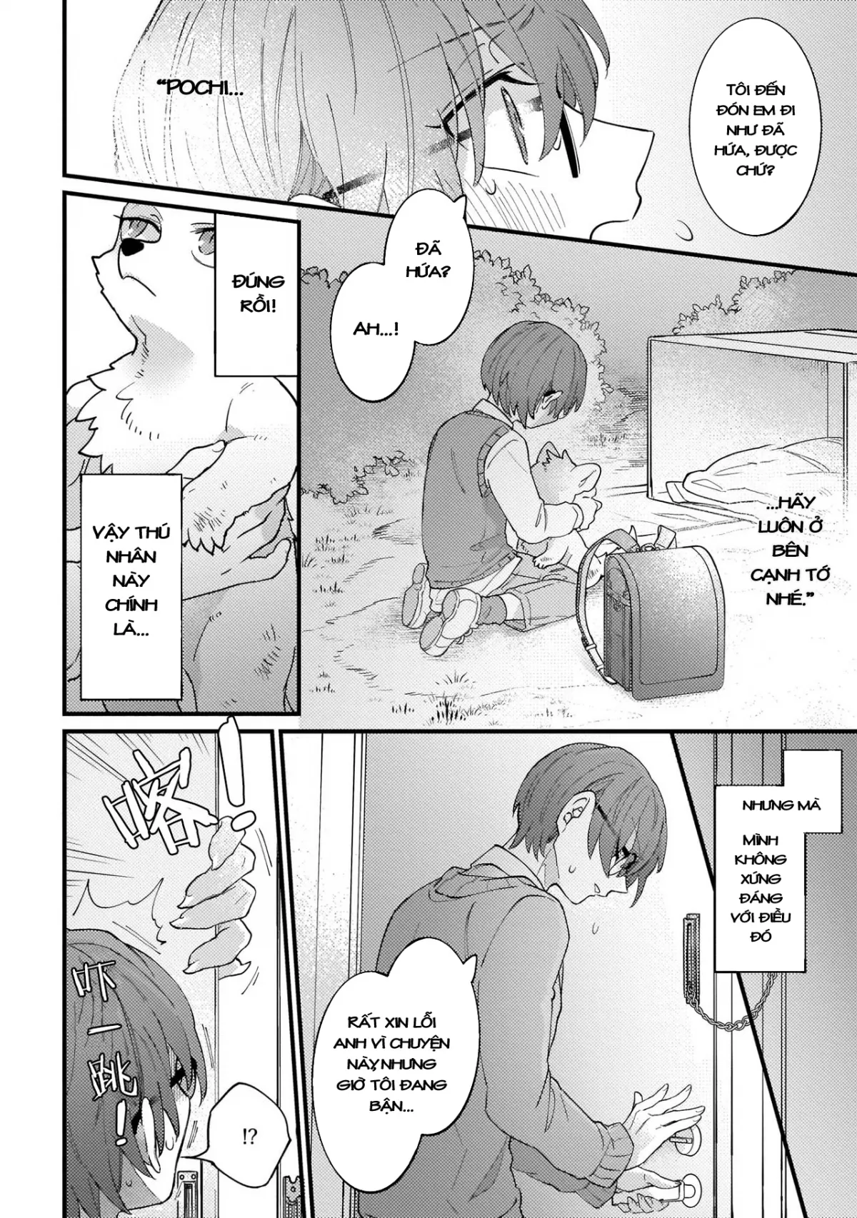 HentaiVN.net - Ảnh 12 - Trở thành gia đình với nhân thú [High Spec na Juujin ni Otosaremashita] - Chap 1
