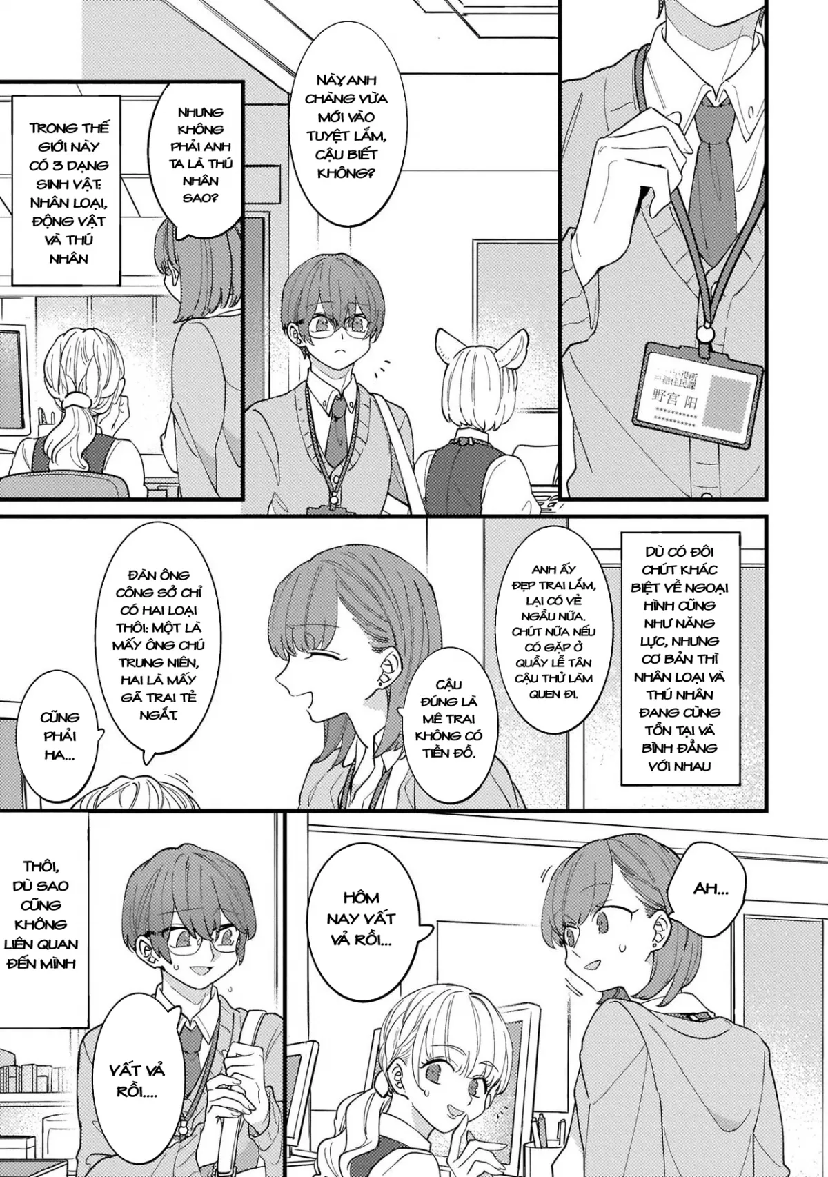 HentaiVN.net - Ảnh 5 - Trở thành gia đình với nhân thú [High Spec na Juujin ni Otosaremashita] - Chap 1