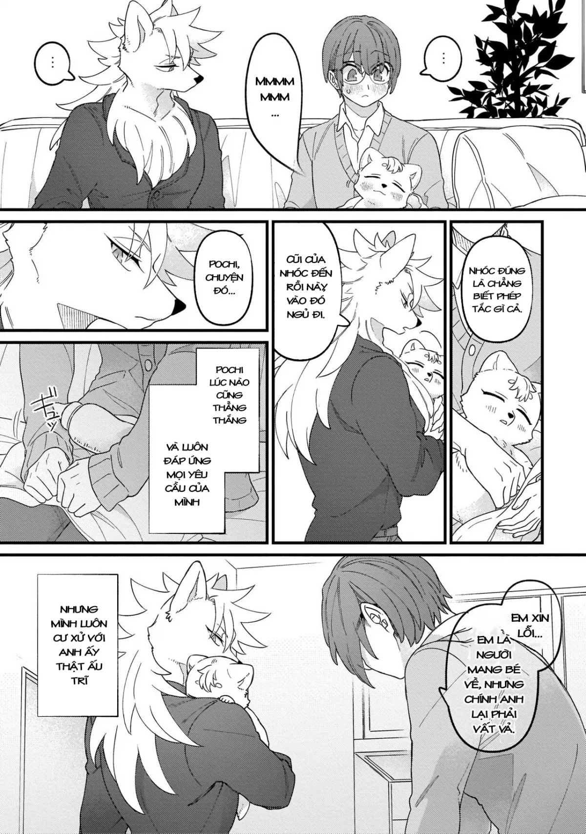 HentaiVN.net - Ảnh 14 - Trở thành gia đình với nhân thú [High Spec na Juujin ni Otosaremashita] - Chap 3