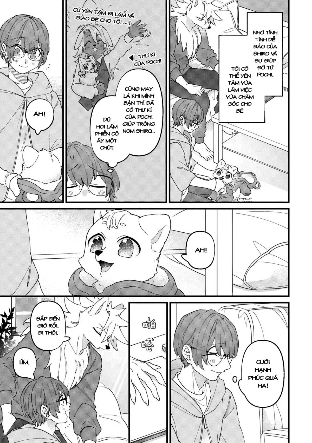 HentaiVN.net - Ảnh 18 - Trở thành gia đình với nhân thú [High Spec na Juujin ni Otosaremashita] - Chap 3