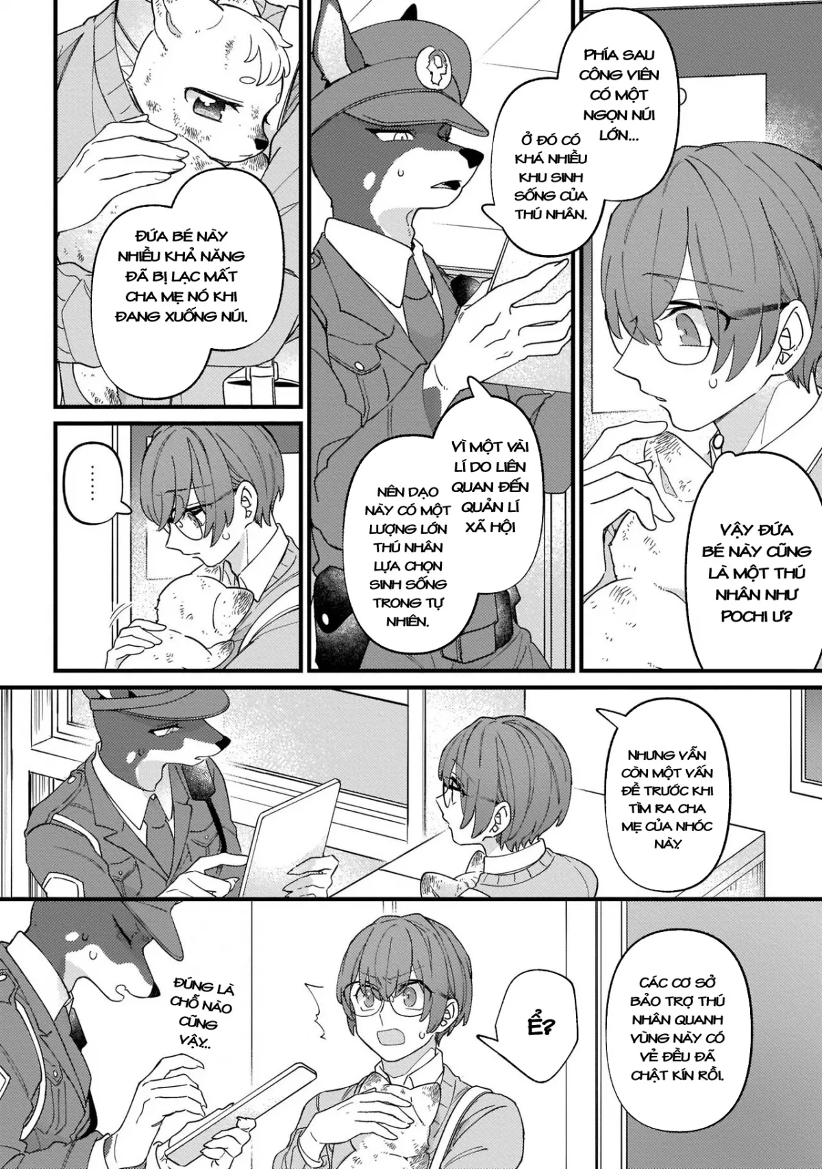 HentaiVN.net - Ảnh 5 - Trở thành gia đình với nhân thú [High Spec na Juujin ni Otosaremashita] - Chap 3