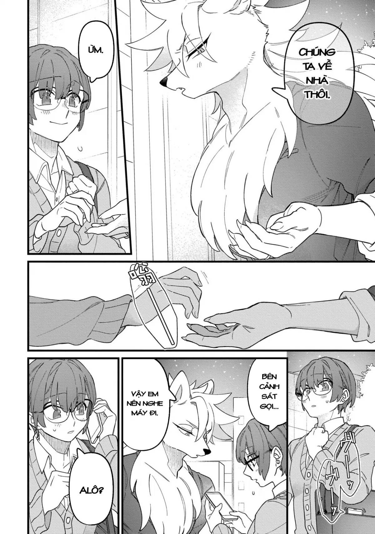 HentaiVN.net - Ảnh 23 - Trở thành gia đình với nhân thú [High Spec na Juujin ni Otosaremashita] - Chap 4