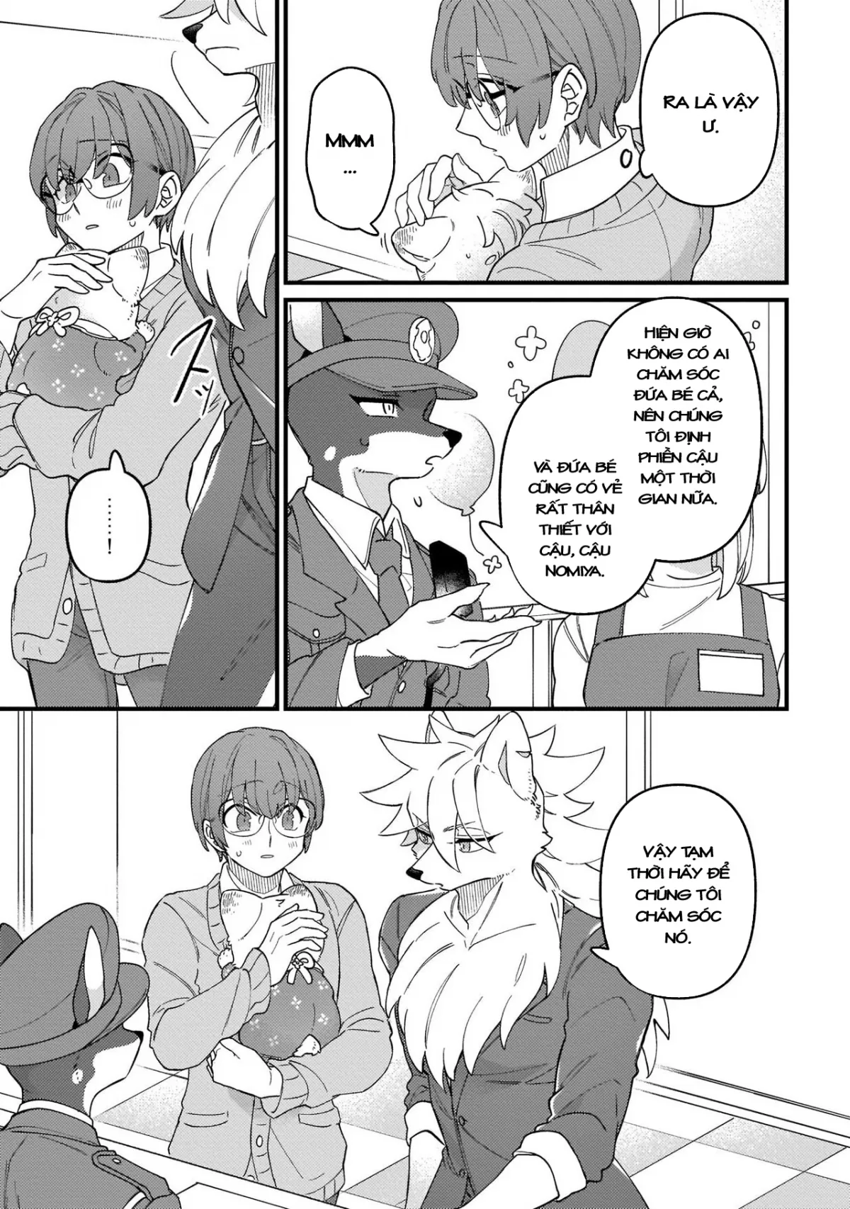 HentaiVN.net - Ảnh 26 - Trở thành gia đình với nhân thú [High Spec na Juujin ni Otosaremashita] - Chap 4