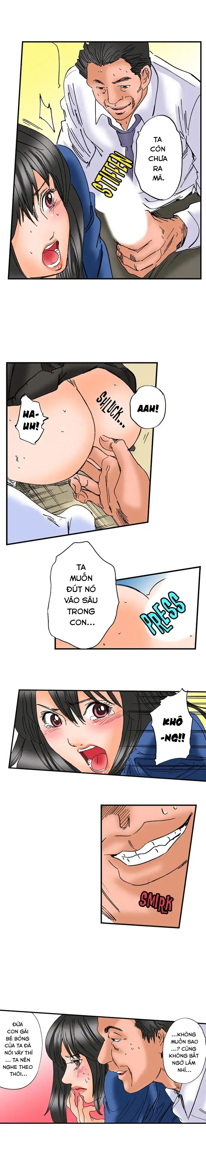 HentaiVN.net - Ảnh 7 - Tên cha dượng có mưu đồ với cô con gái. [step father aims his daughter] - Chap 11 : Bị hãm hiếp trong lớp học!!!