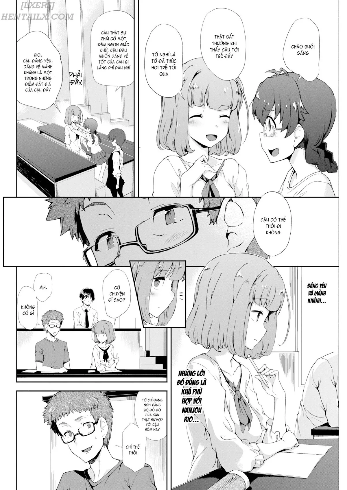 HentaiVN.net - Ảnh 10 - Mienai Tokoro De (Trọn bộ) [Looking Forward To...; Being in Japan Makes Chris Naughty; Being Spoiled is Okay; Below the Surface; Sudden Girlfriend; Cherry Picking; Girlfriend Switch; Boyfriend Switch] - Chap 1: Looking Forward To...