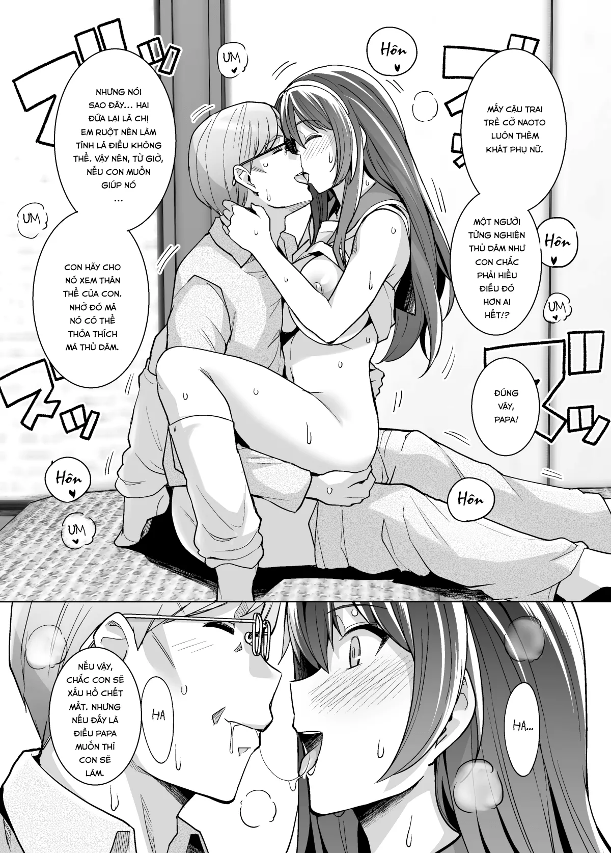 HentaiVN.net - Ảnh 36 - Ane wa Oyaji ni Dakareteru [My Sister Sleeps With My Dad] - Chap 1