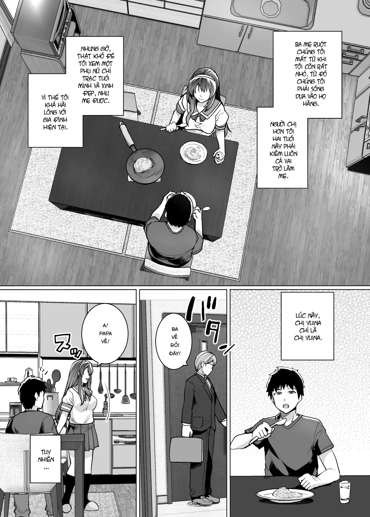 HentaiVN.net - Ảnh 7 - Ane wa Oyaji ni Dakareteru [My Sister Sleeps With My Dad] - Chap 1
